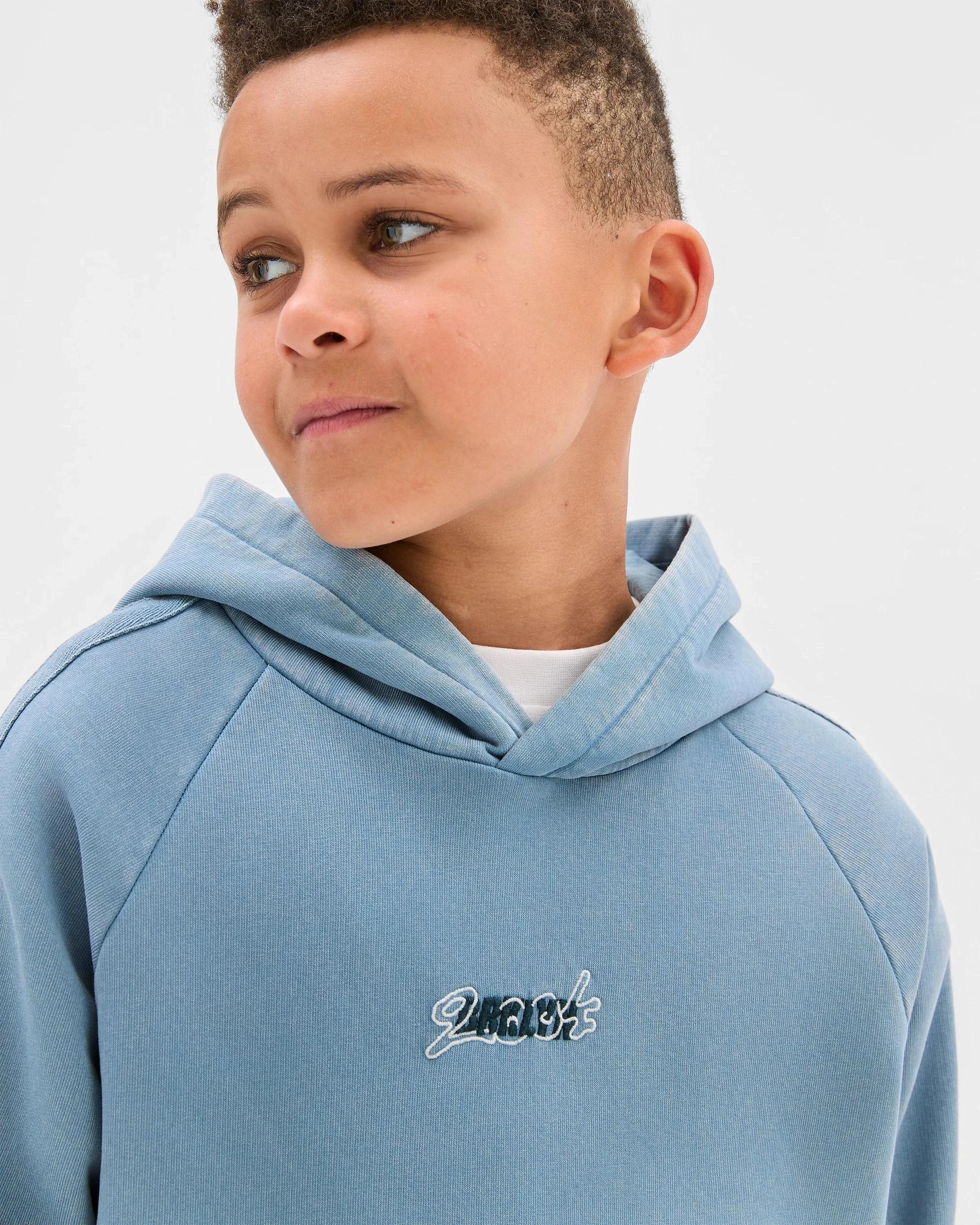 4 Target Kids Australian Cotton Blend Washed Popover Sweat Top BLUE, 4 of 7