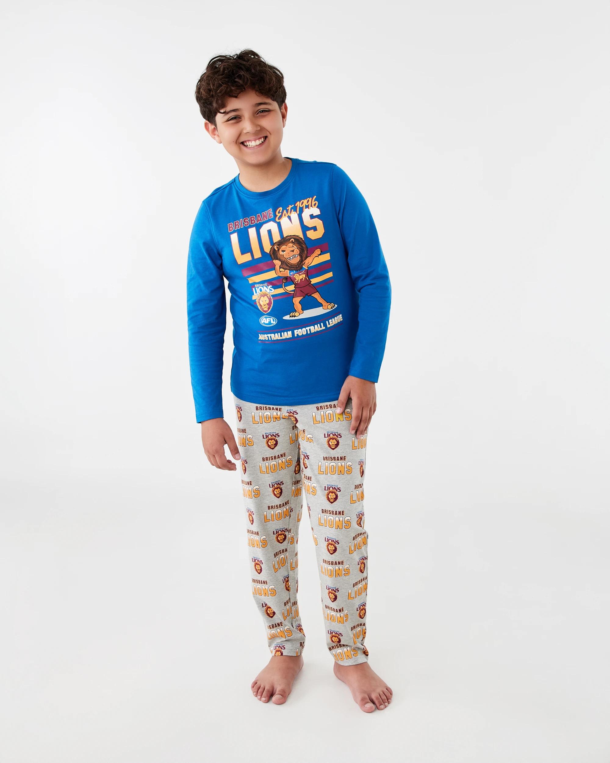 1 Official AFL Kids Pyjama Set Brisbane, 1 of 6