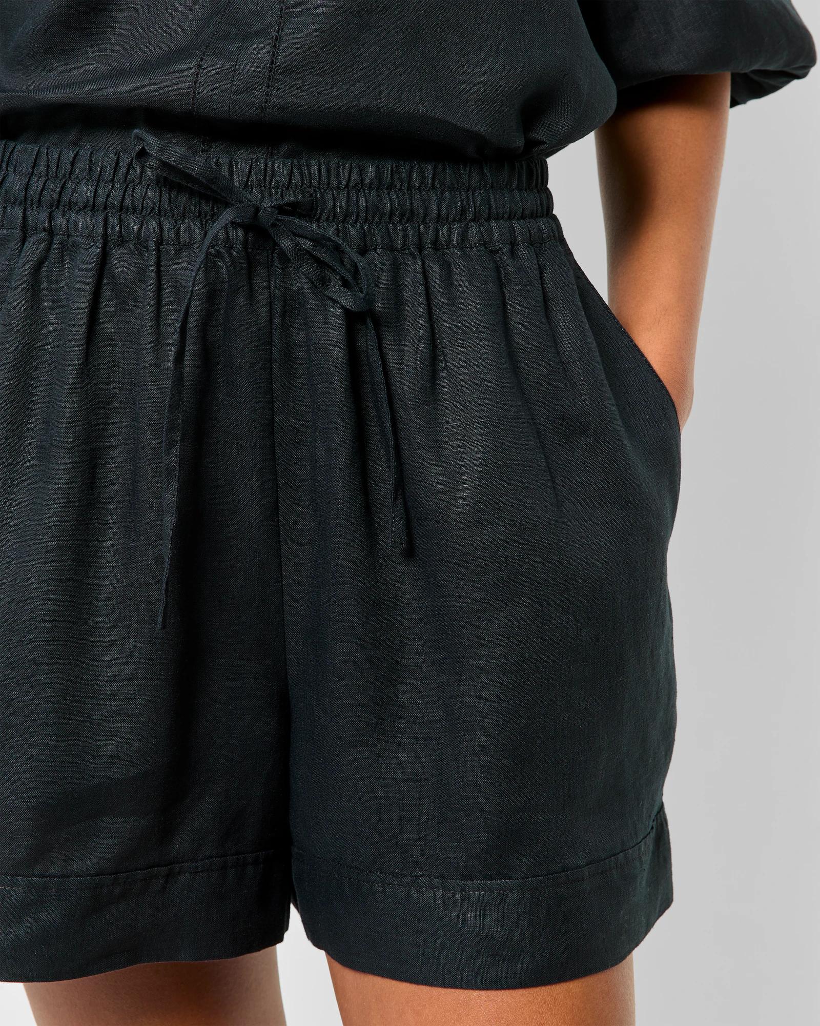 5 Target European Linen Shorts BLACK, 5 of 5