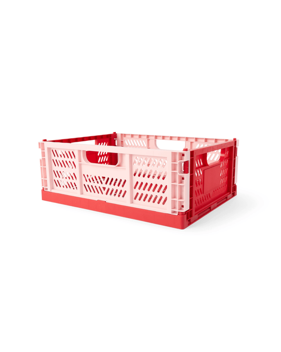 15L Collapsible Crate - Medium, Red