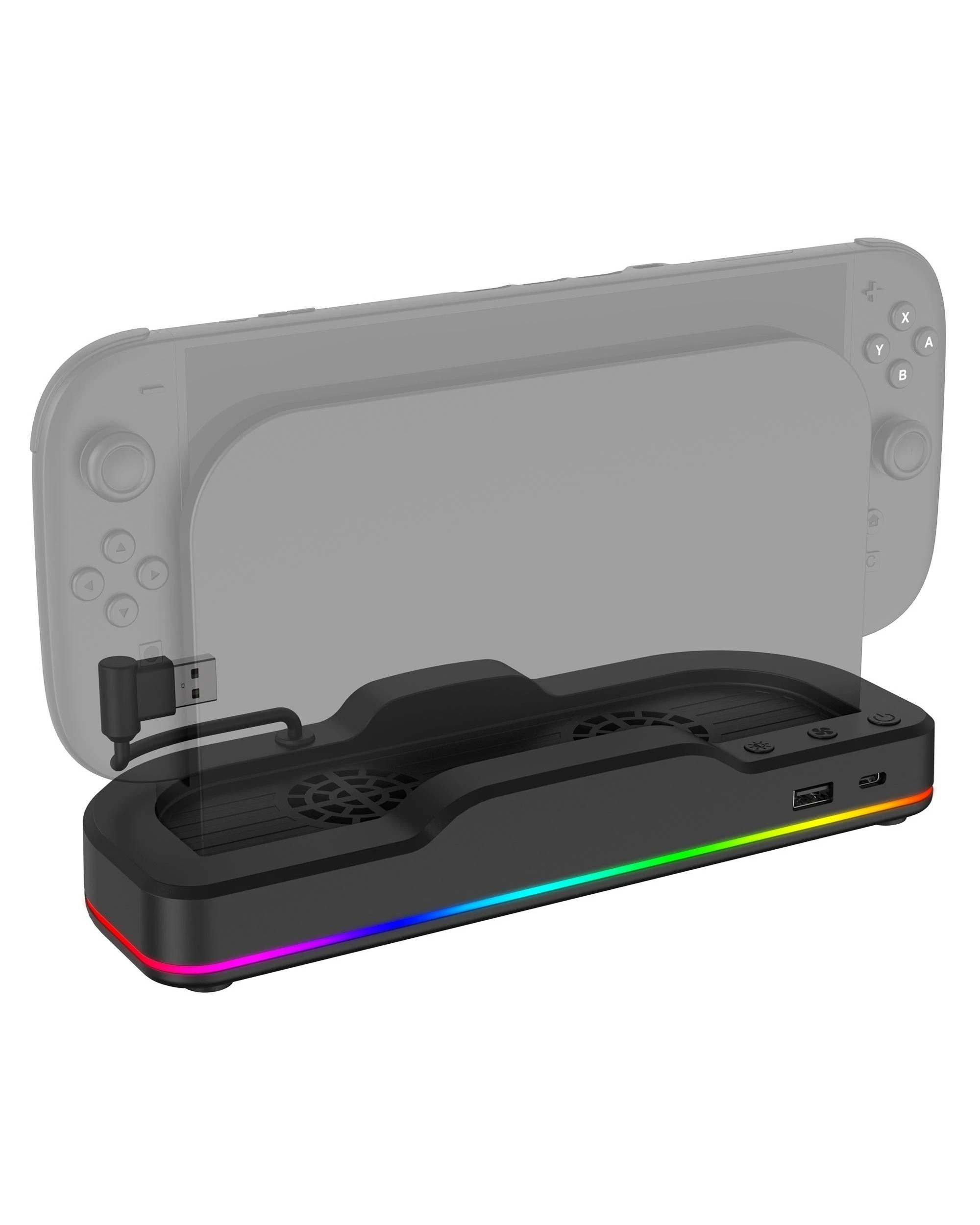 6 Powerwave RGB Cooling Stand for Nintendo Switch 2 - Black, 6 of 10