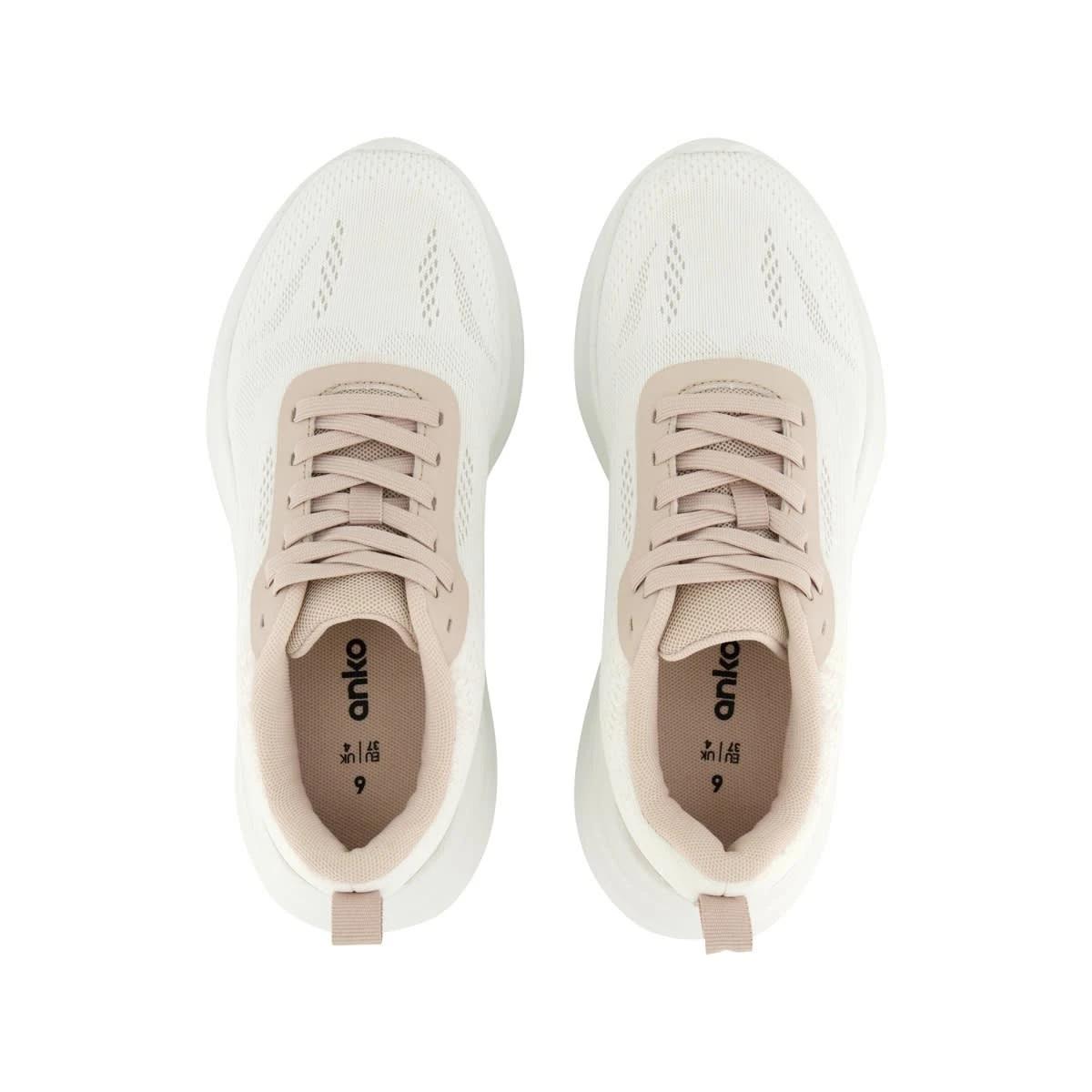 3 Active Womens Runner Shoes FAWN WHITE, 3 of 6