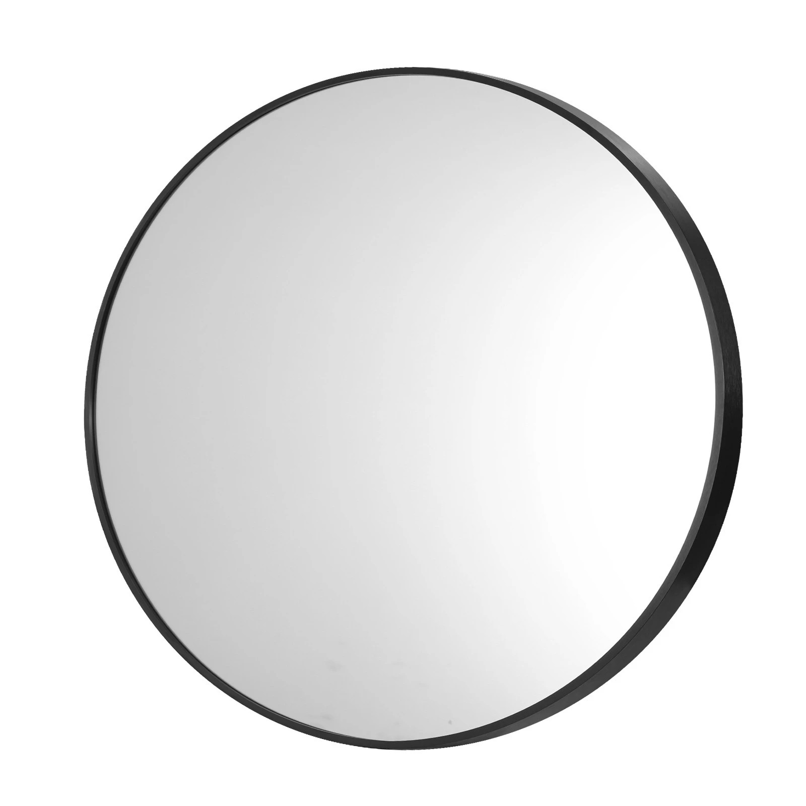 1 Oikiture 60cm Wall Mirrors Round Makeup Mirror Home Decor Living Room
 - Black, 1 of 9