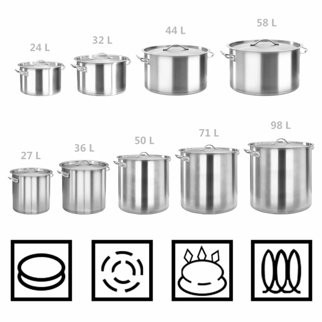6 Vidaxl Soup Pot - Silver, 6 of 7