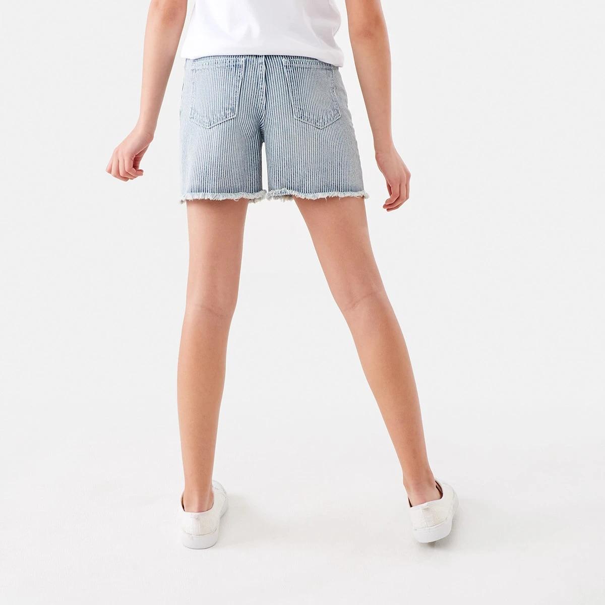 2 Bermuda Denim Shorts Den Stripe, 2 of 9