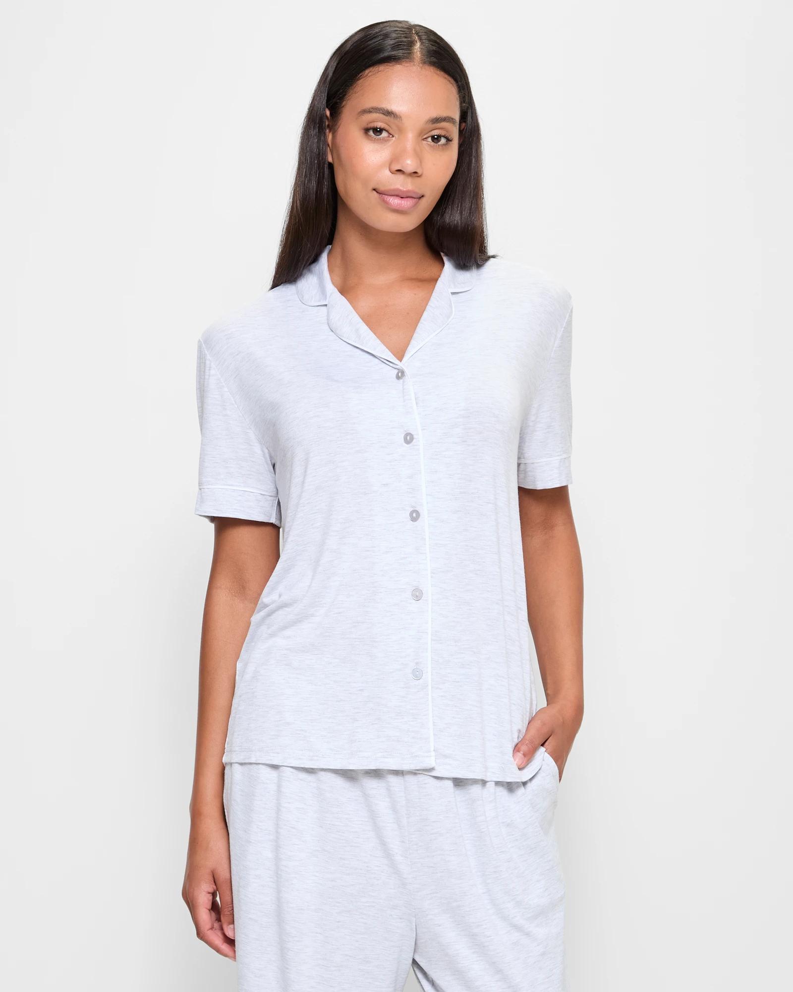 2 Target Bamboo Soft Comfort Pyjama Sleep Set GREY MARLE, 2 of 5