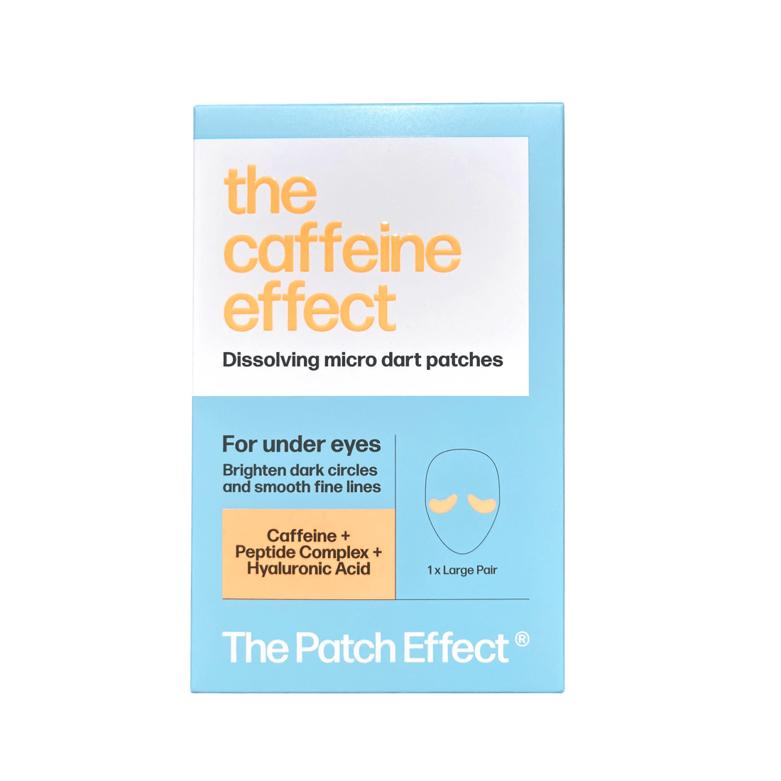 1 The Patch Effect The Caffeine Effect Dissolving Micro Dart Patches - Caffeine, Peptide Complex and Hyaluronic Acid, 1 of 3