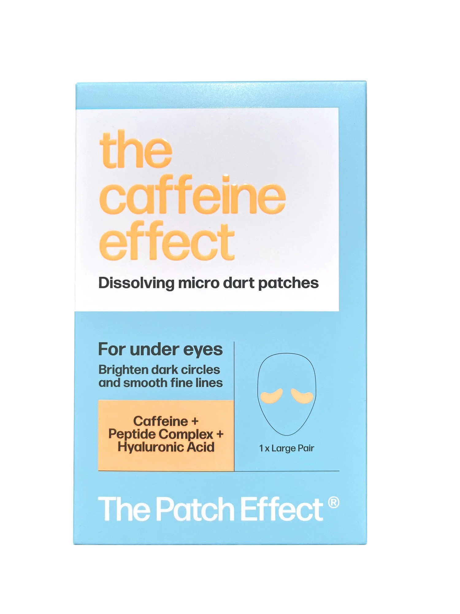 1 The Patch Effect The Caffeine Effect Dissolving Micro Dart Patches - Caffeine, Peptide Complex and Hyaluronic Acid, 1 of 3