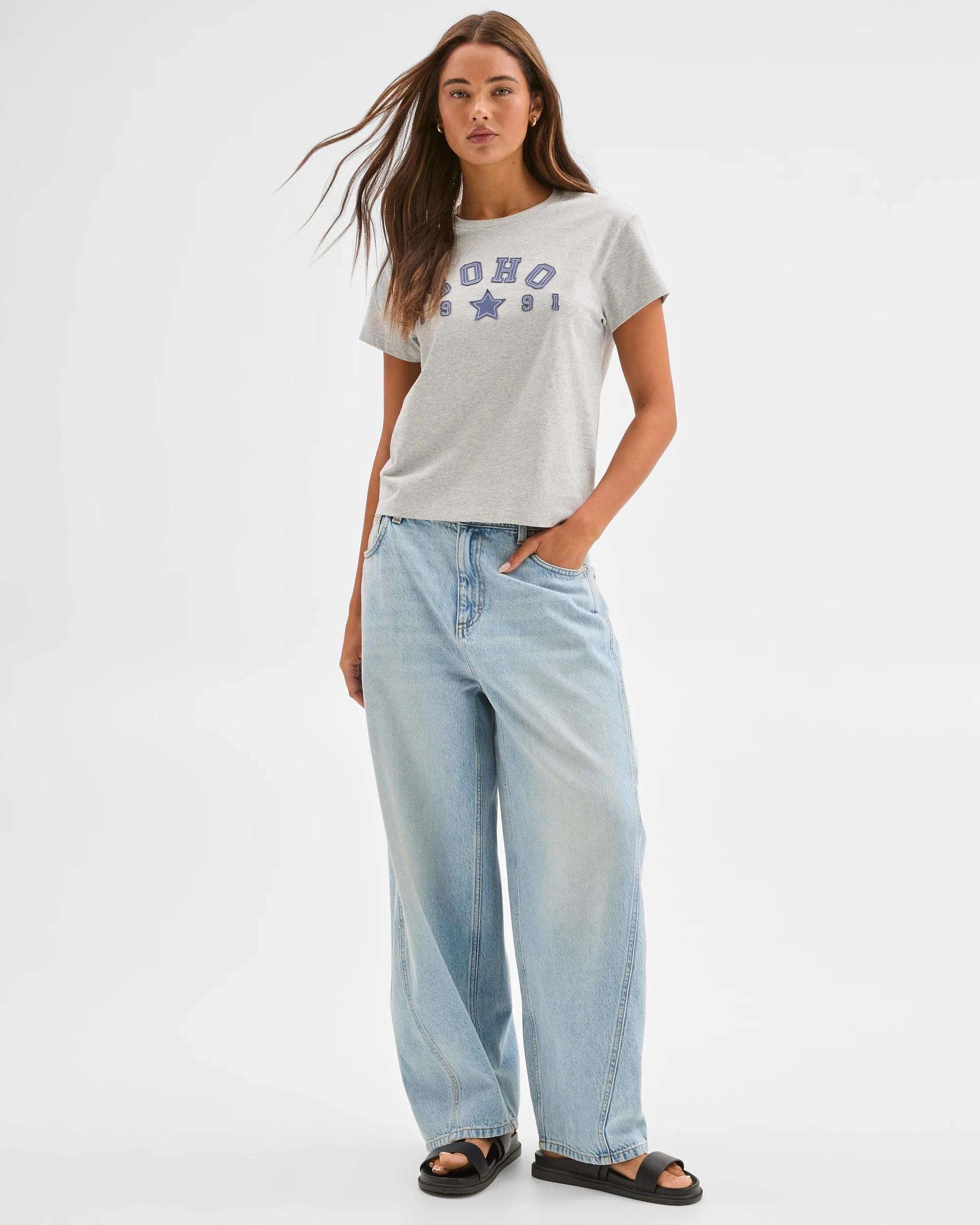 2 Lily Loves Australian Cotton Slim Fit Basic T-Shirt SOHO, 2 of 7