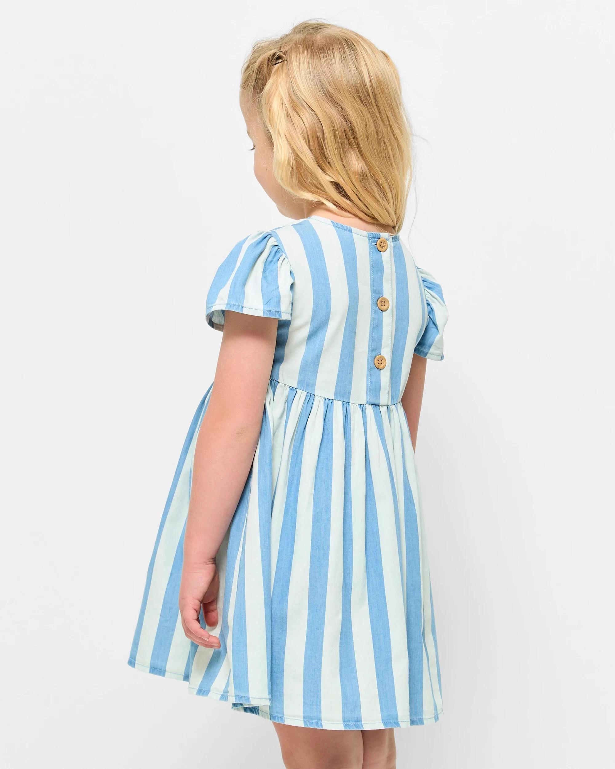 3 Target Kids Australian Cotton Stripe Dress BLUE / STRIPE, 3 of 5