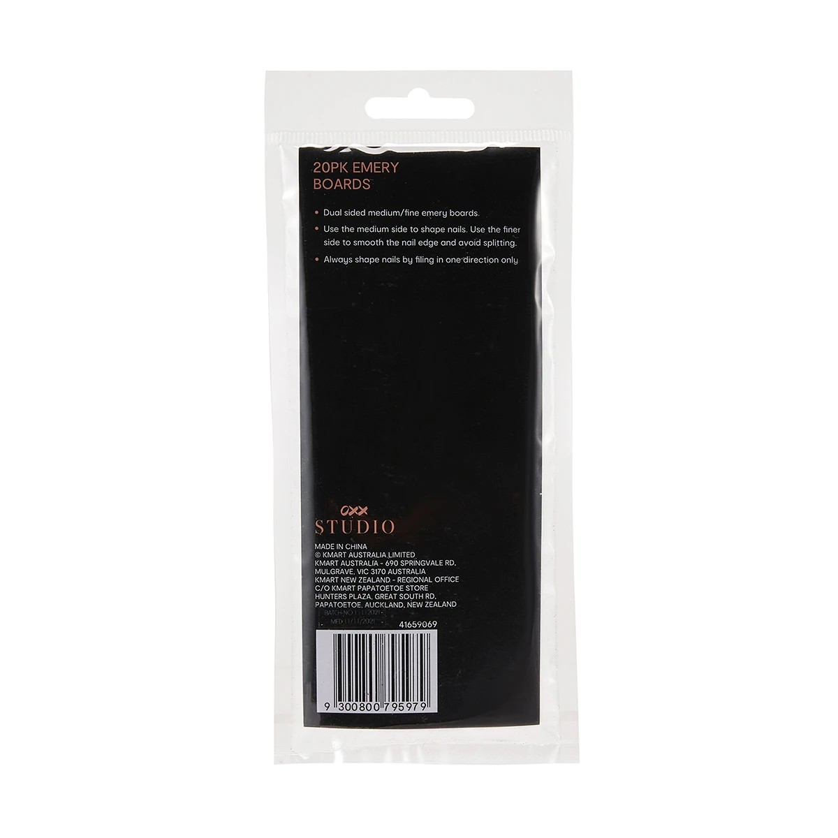 6 20 Pack Black & Pink Emery Boards, 6 of 6