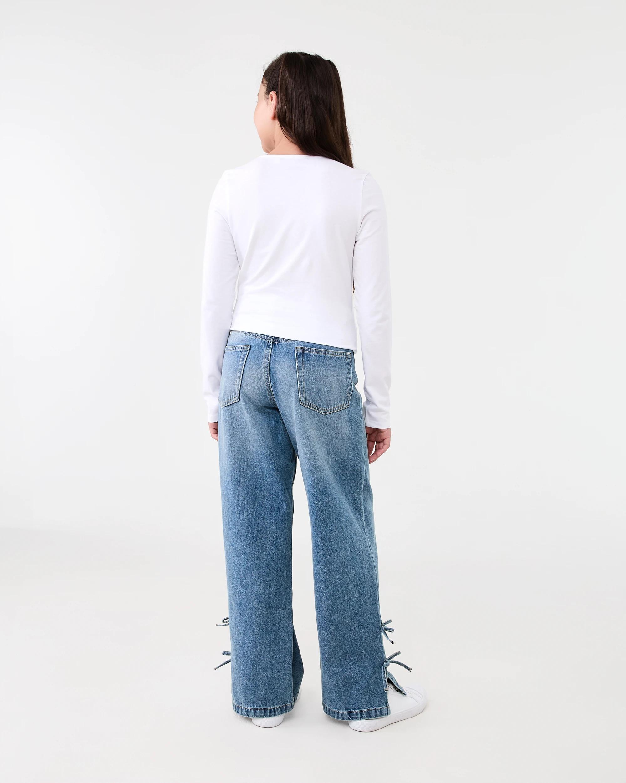 8 Side Bow Jeans Light Wash, 8 of 8