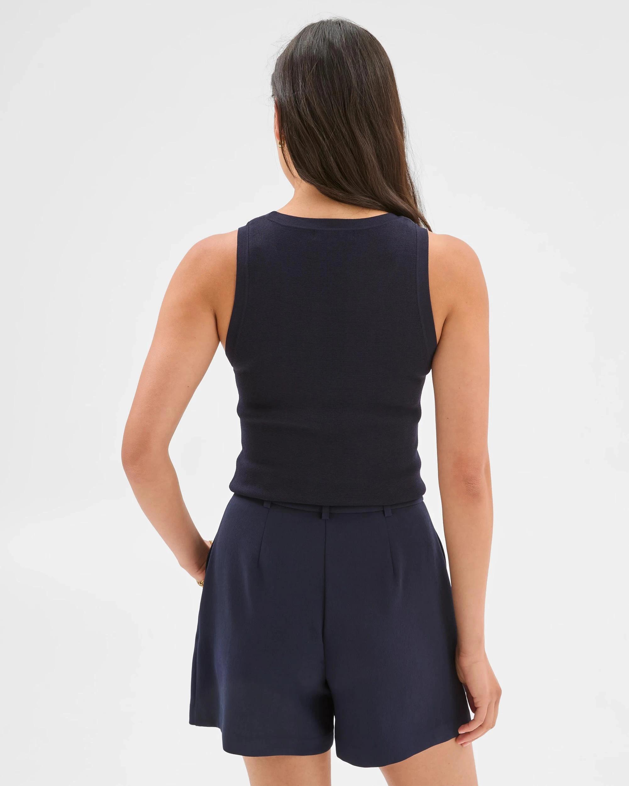 4 Ultimate Milano Sleeveless Tank Top - Preview ROYAL NAVY, 4 of 6