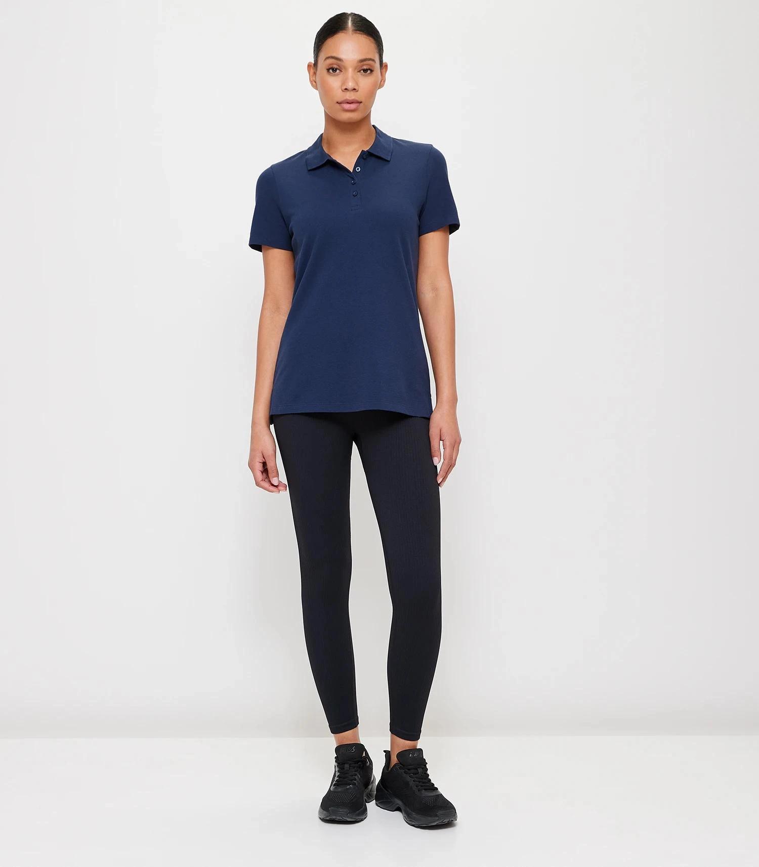 2 Target Active Pique Polo T-Shirt NAVY BLUE, 2 of 6