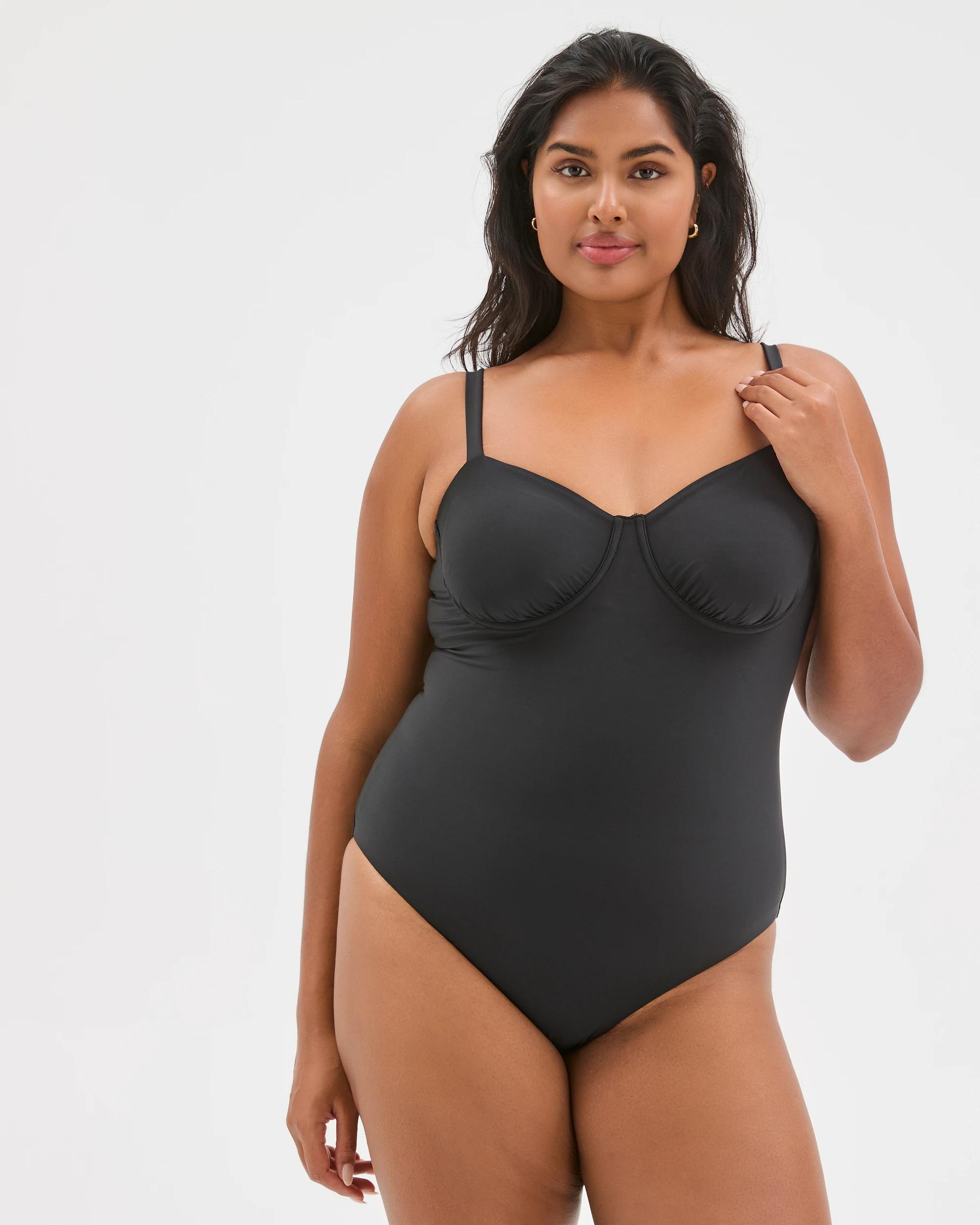 7 Target Woman Resort Demi Underwire Matte Micro One Piece Swimsuit BLACK, 7 of 10