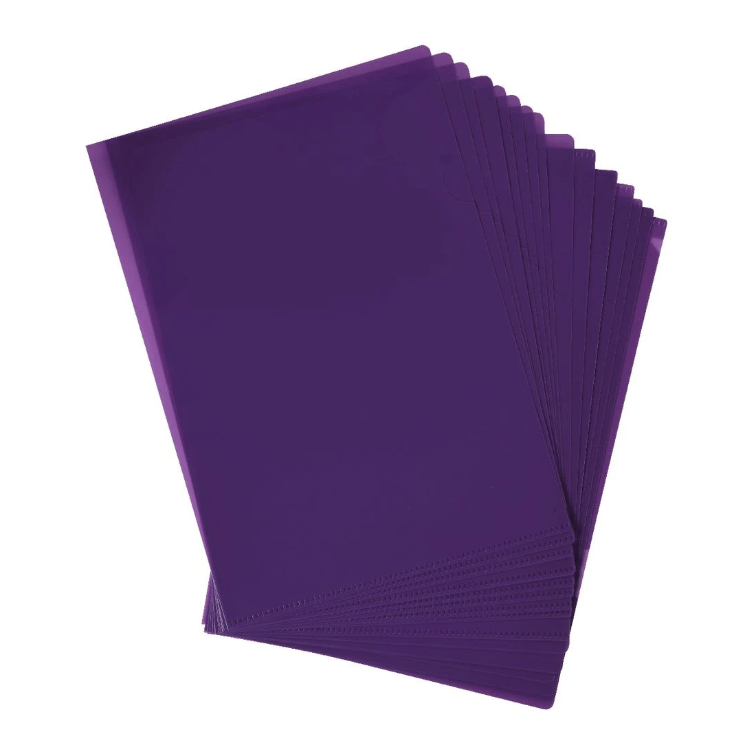 2 J.Burrows A4 Letter File Purple 20 Pack, 2 of 3