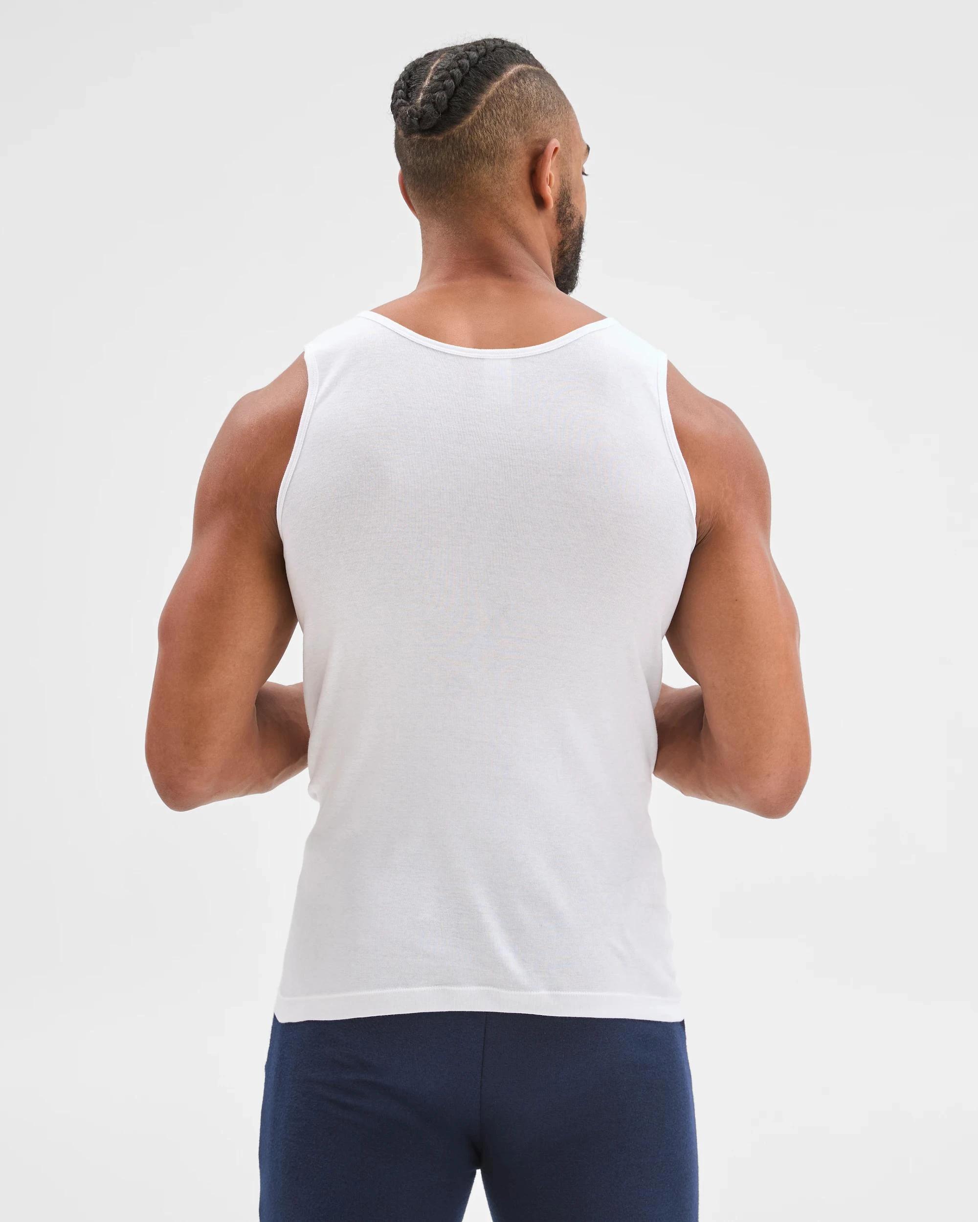 5 Maxx 6 Pack Singlets WHITE, 5 of 5