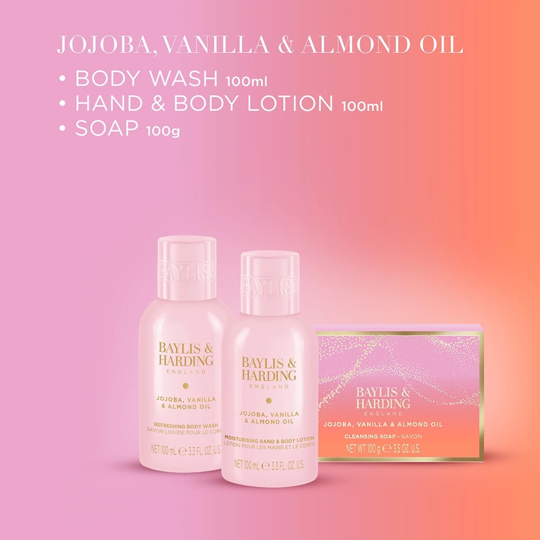 3 Baylis & Harding Signature Collection - Jojoba, Vanilla and Almond Oil, 3 of 4