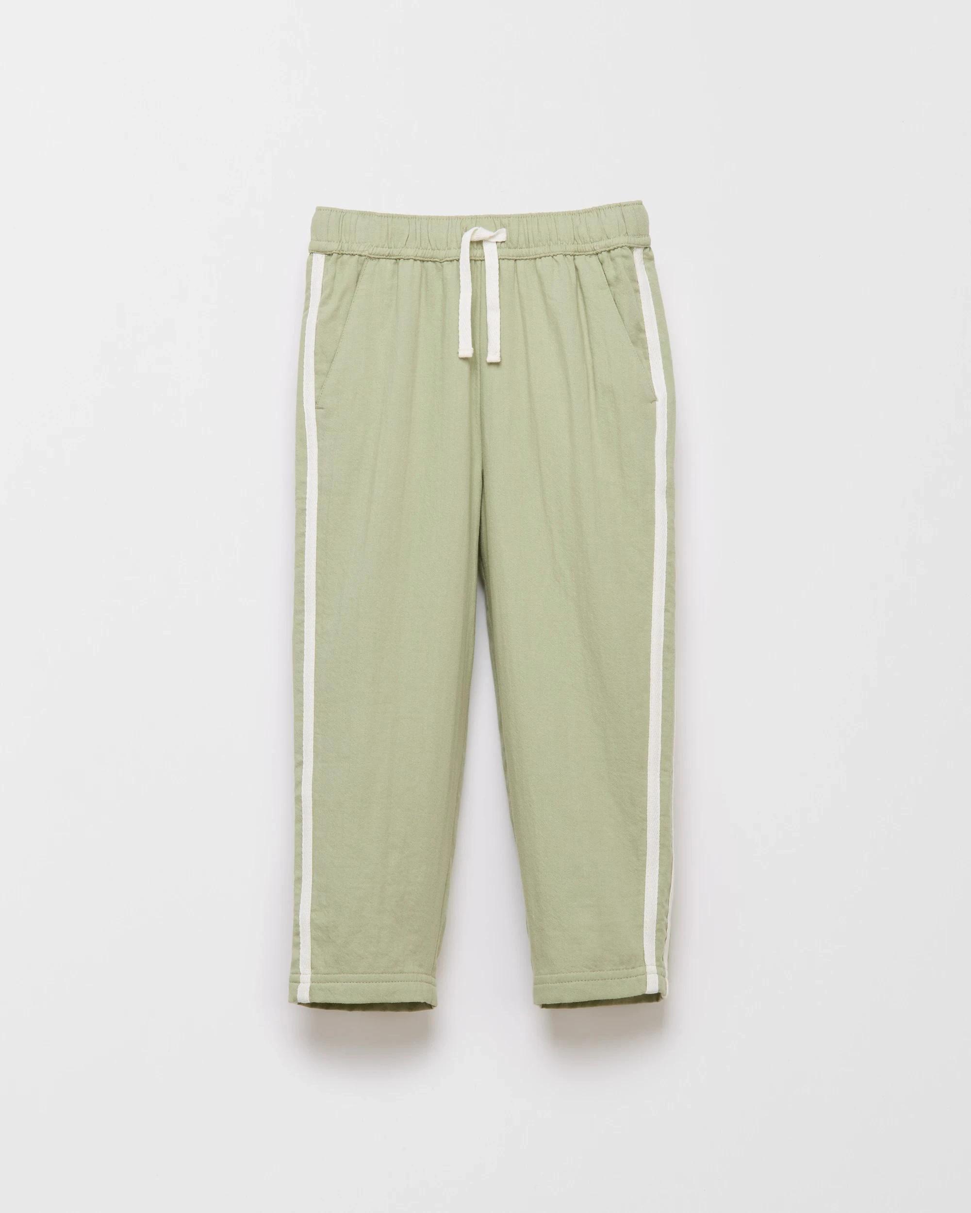 1 Target Kids Lightweight Woven Pull On Pants GREEN, 1 of 2