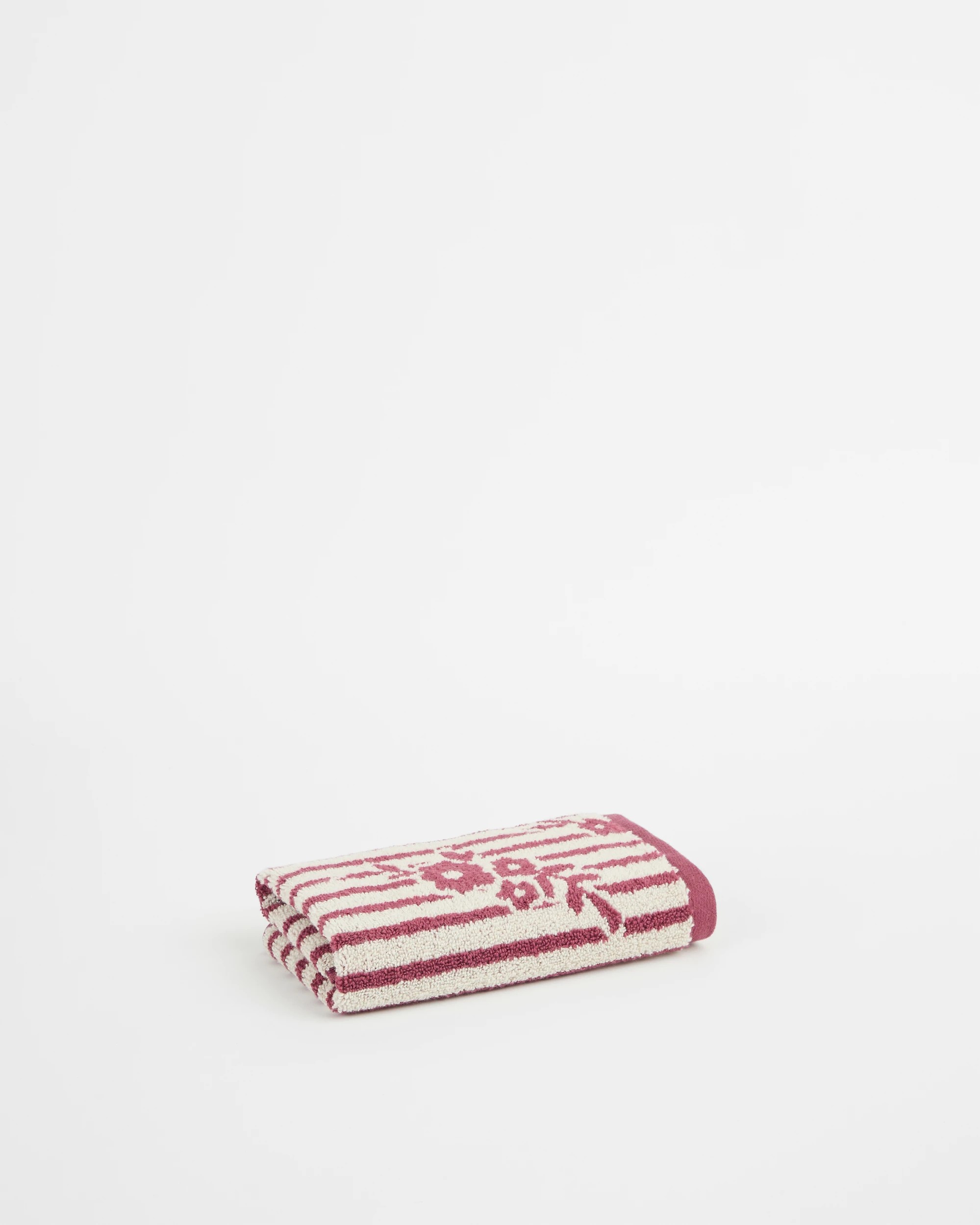 1 Target Jasmine Floral Stripe Australian Cotton Hand Towel - Pink, 1 of 2
