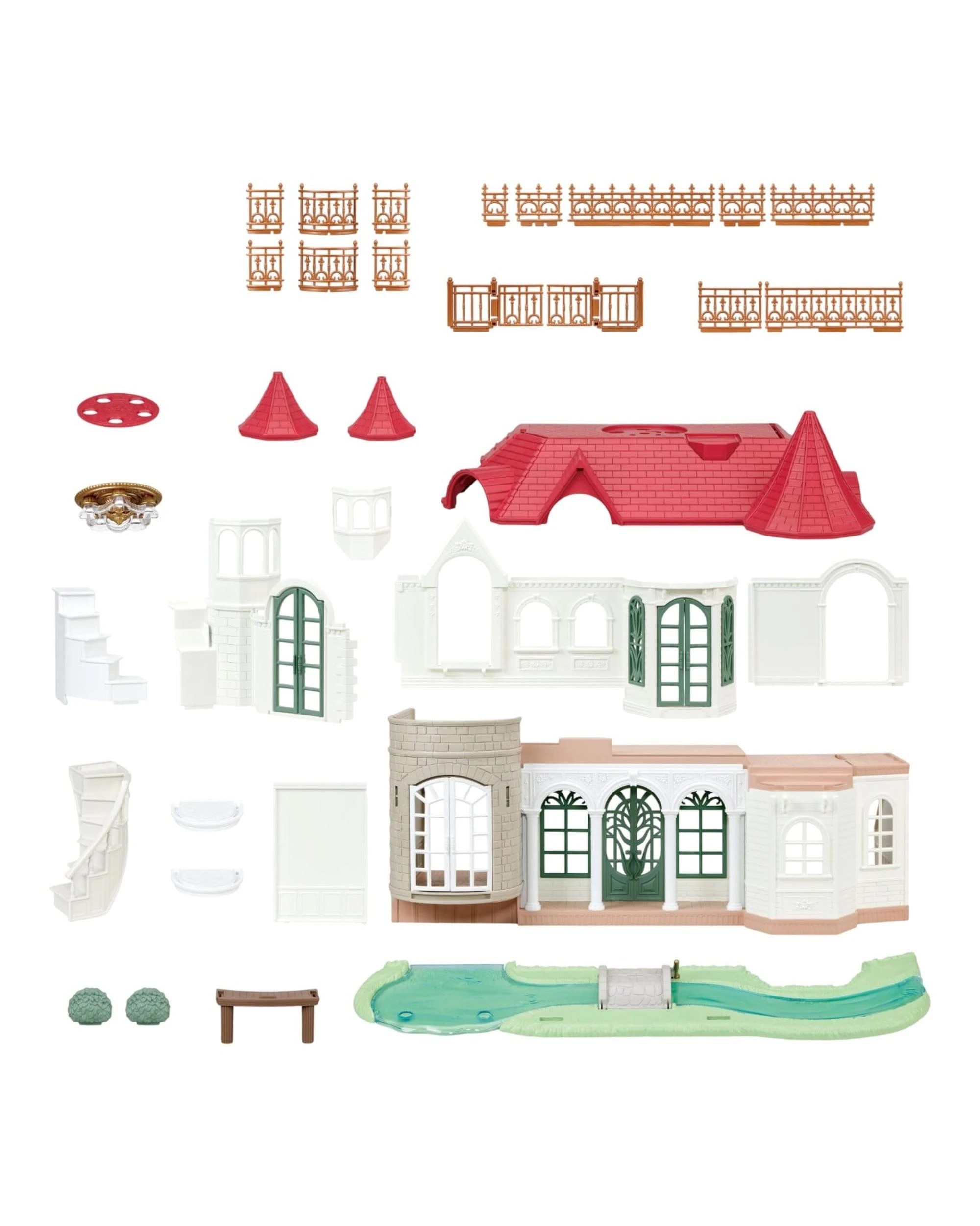 5 Sylvanian Families Red Roof Riverside Manor, 5 of 9