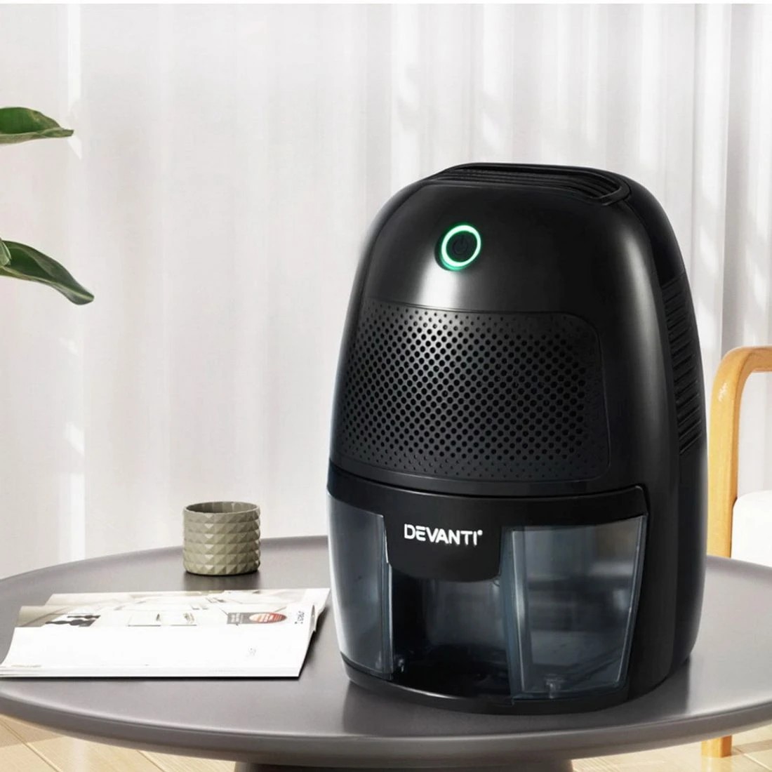 3 Devanti Dehumidifier 600ML Air Purifier - Black, 3 of 7