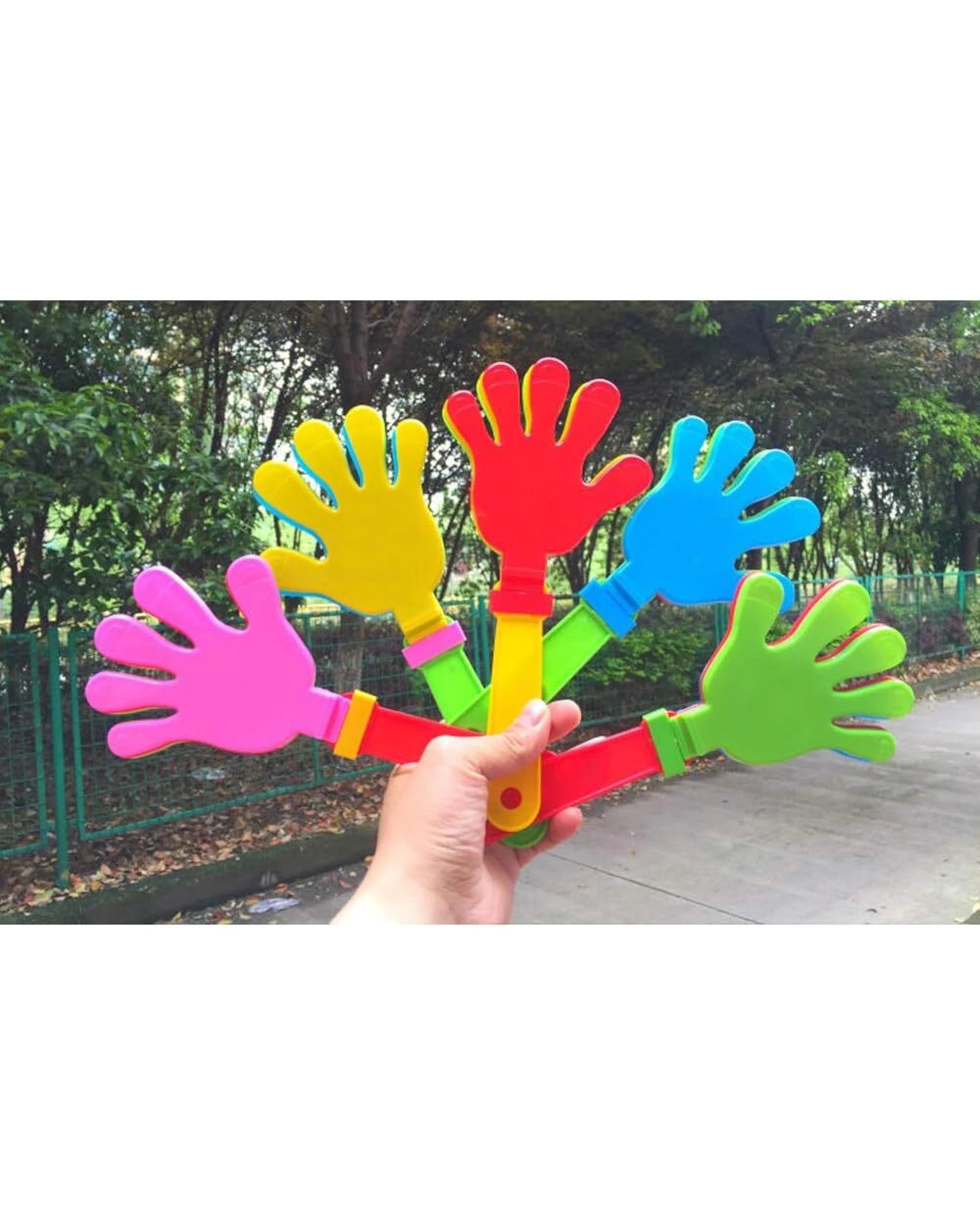 6 Br Costumes 10x Hand Clappers Plastic Kids Toy Party Flapper Novelty Cheering Toys Bulk, 6 of 7