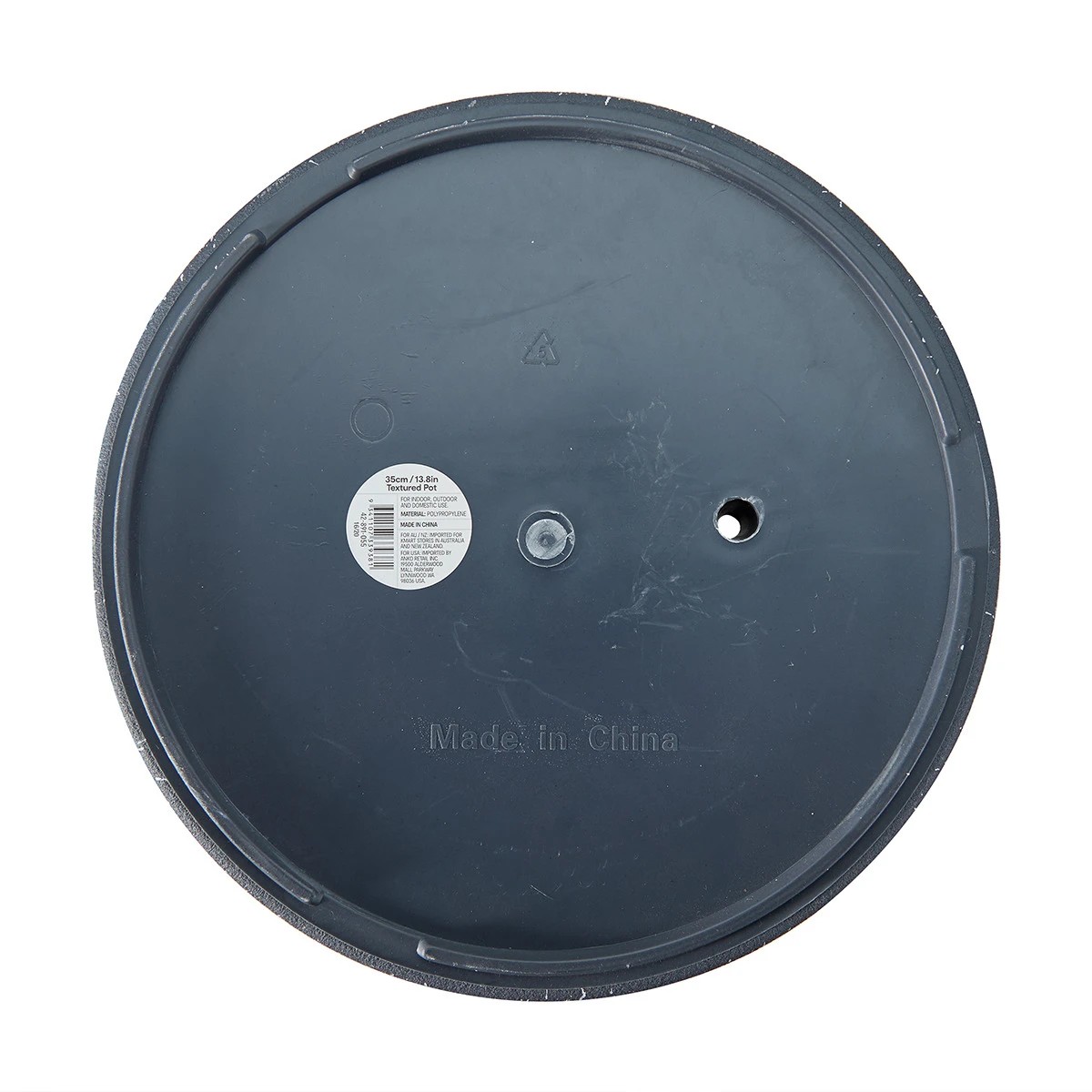 7 35cm Textured Pot - Grey, 7 of 7