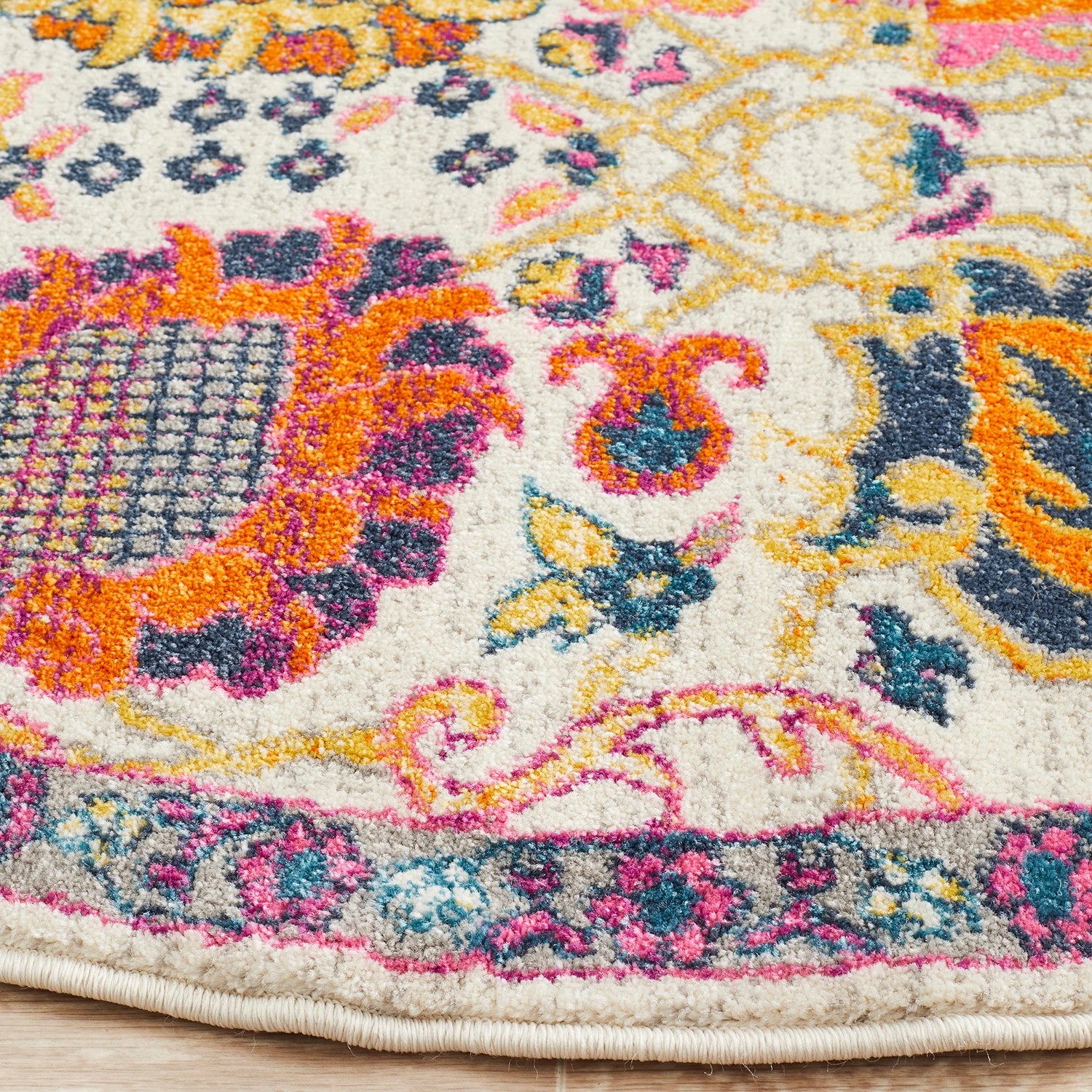 Common Ground Rugs Atlas 206 240x240cm - Large Round Pet Friendly Rug ...