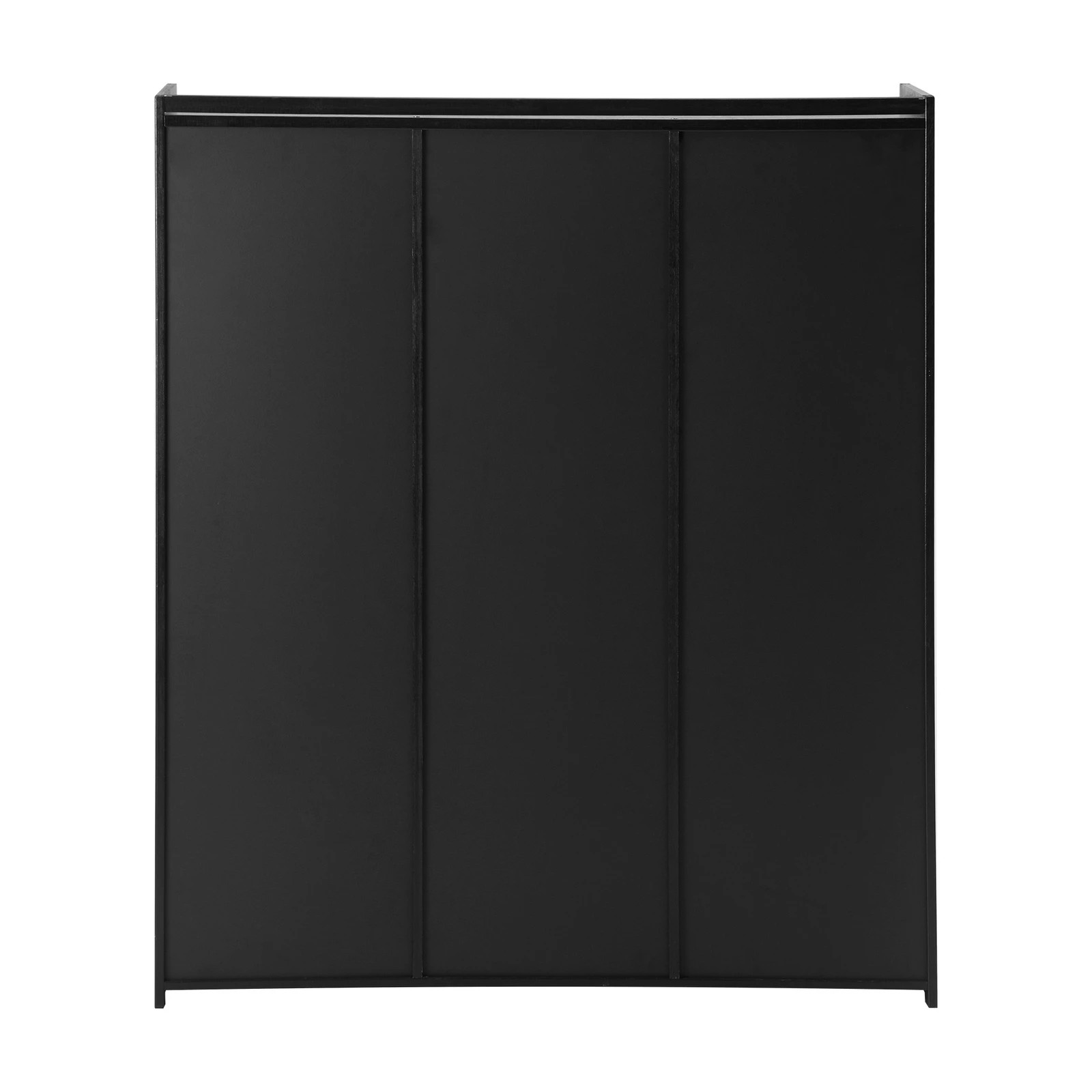 8 Oikiture Shoe Storage Cabinet Shoes Rack Organiser Shelf 3 Doors Rattan Style
 - Black, 8 of 9