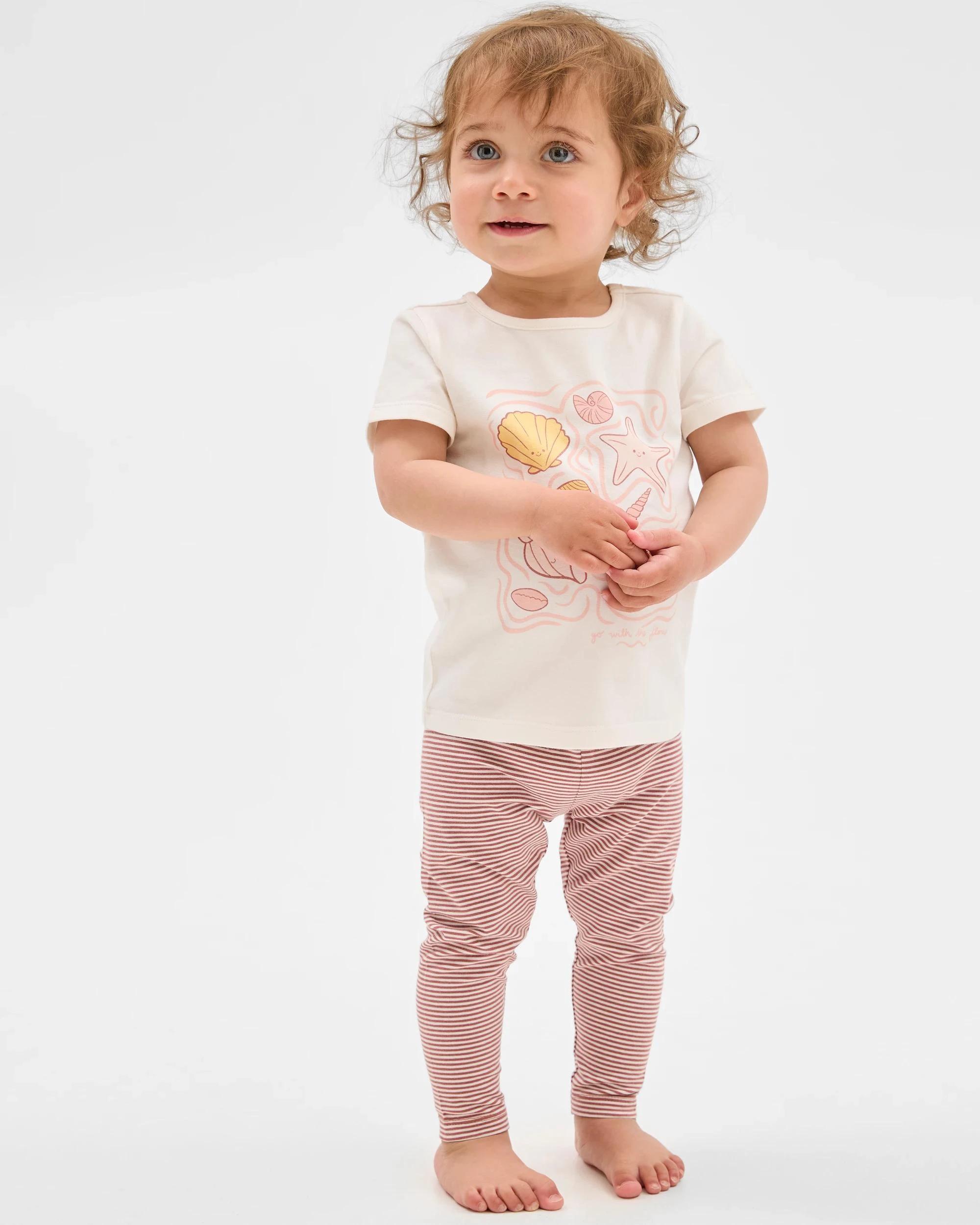 4 Target Baby Organic Cotton Baby Print Leggings 3 Pack SHELL, 4 of 5