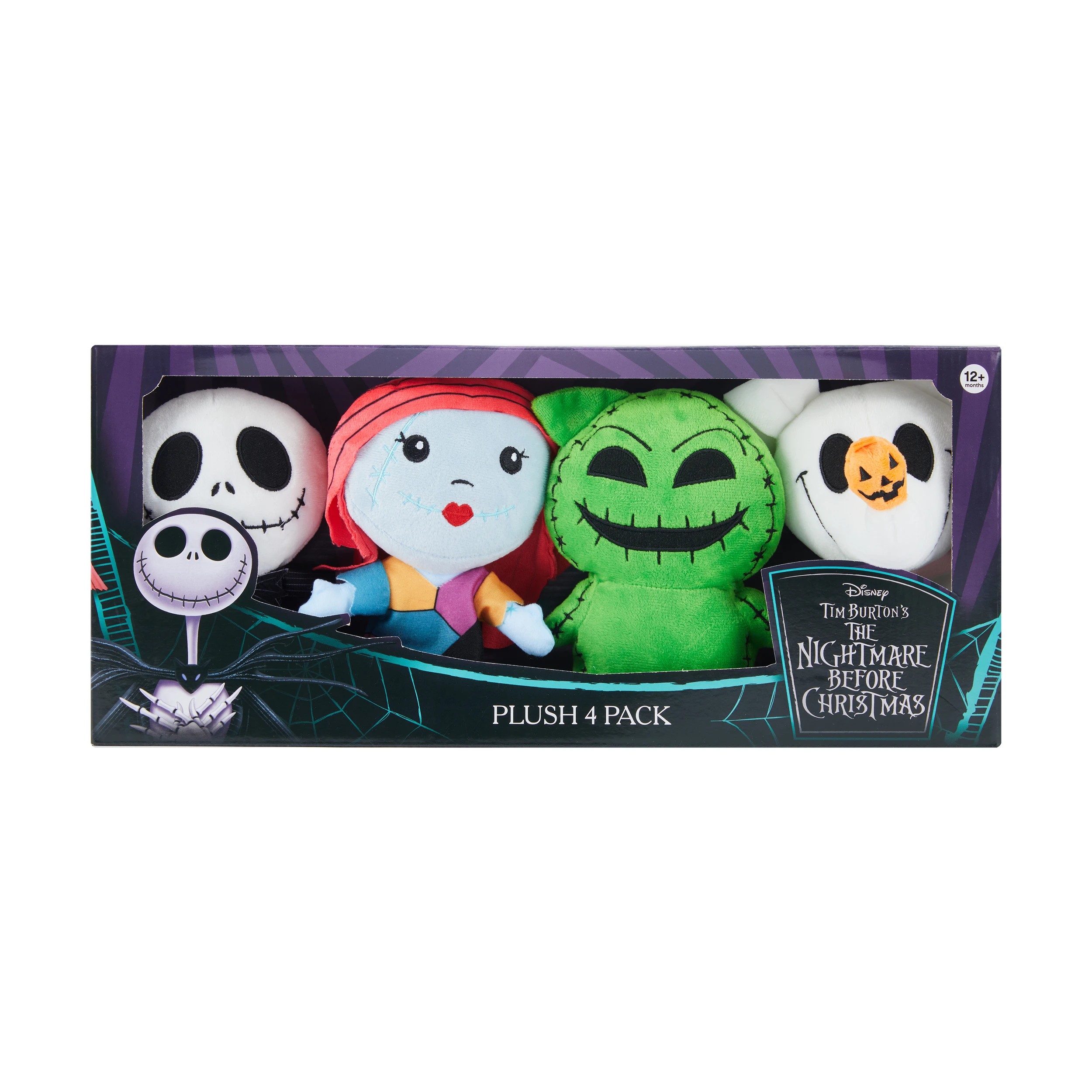 3 4 Pack Disney Tim Burton's The Nightmare Before Christmas Plush Toys, 3 of 4