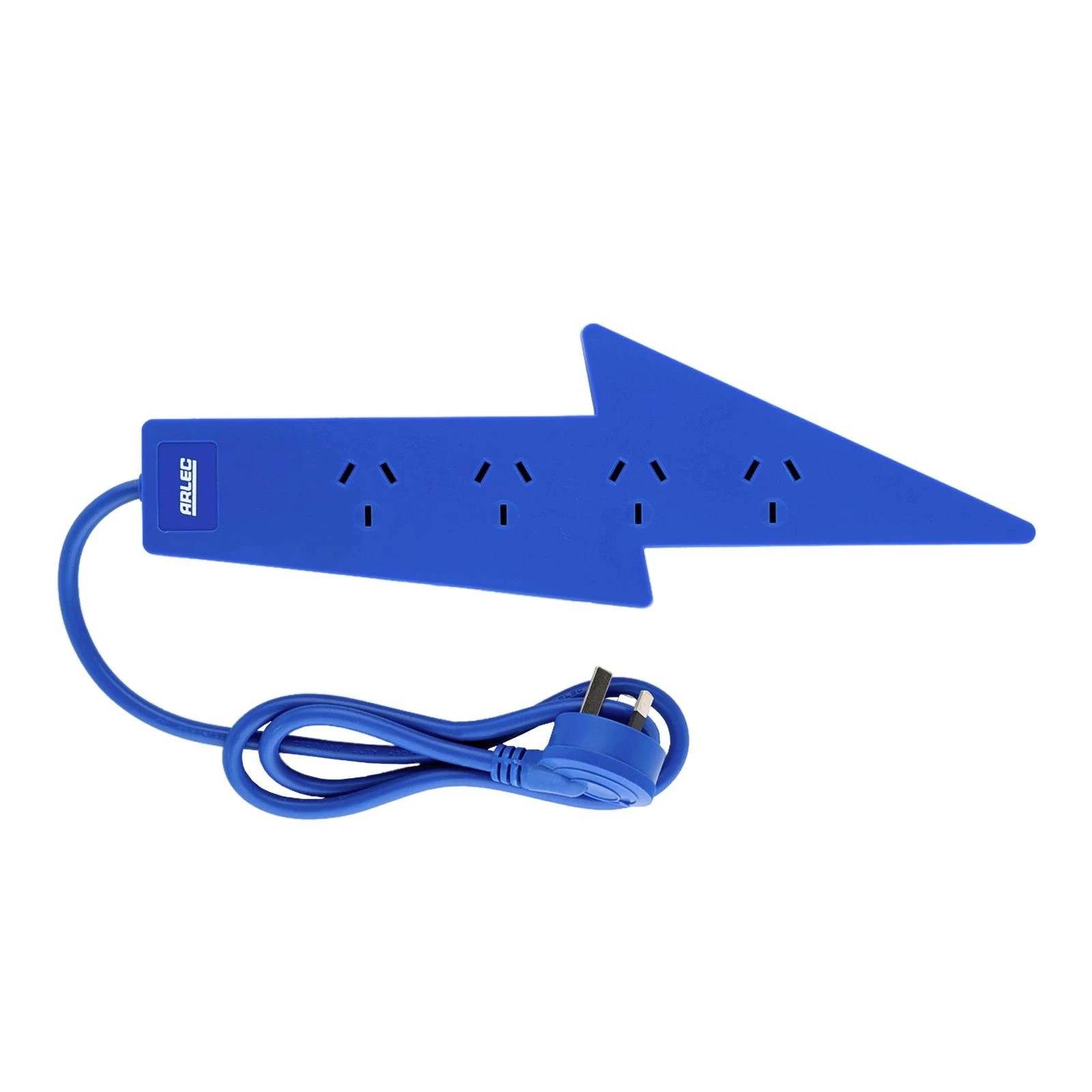 2 Arlec 4 Outlet Wave Overload Protected Powerboard - Blue, 2 of 5