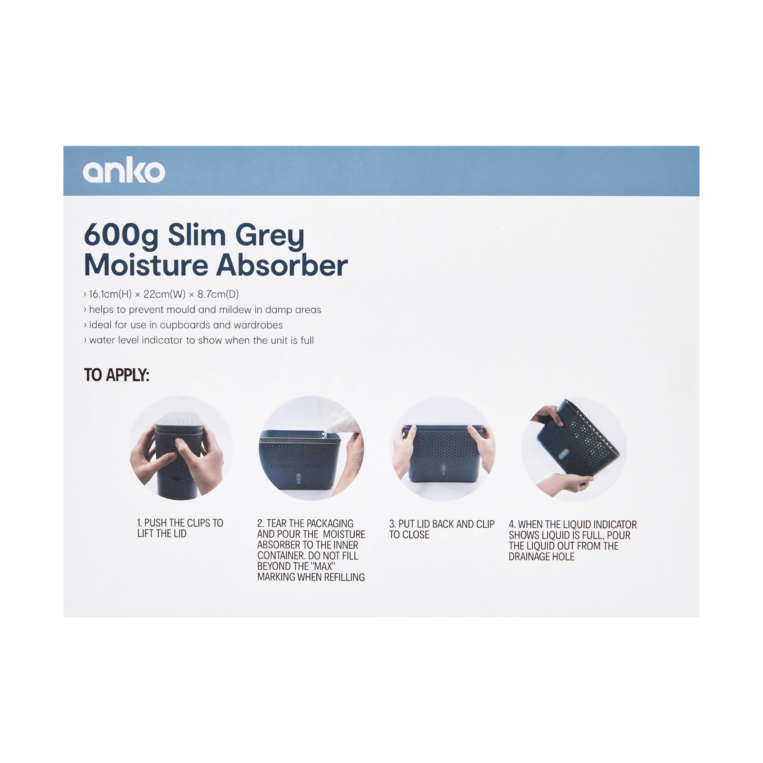 7 600g Slim Grey Moisture Absorber, 7 of 7