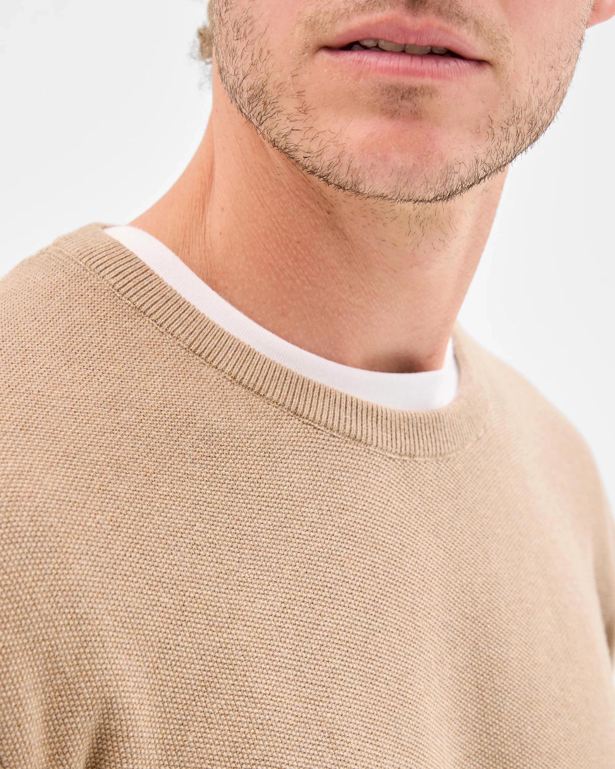 5 Target Australian Cotton Crew Knit Jumper LATTE MARLE, 5 of 5