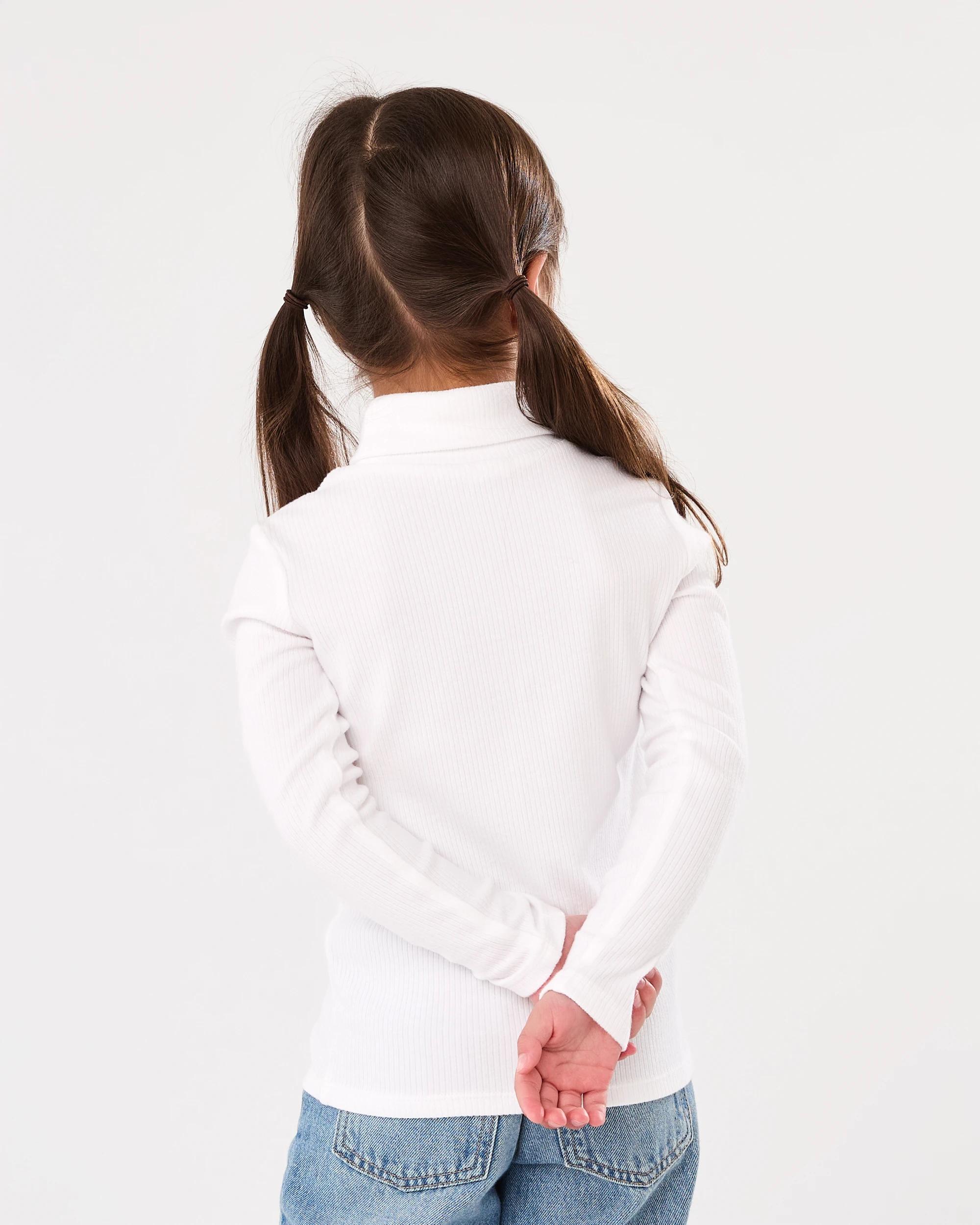 2 Long Sleeve Skivvy Top White, 2 of 7
