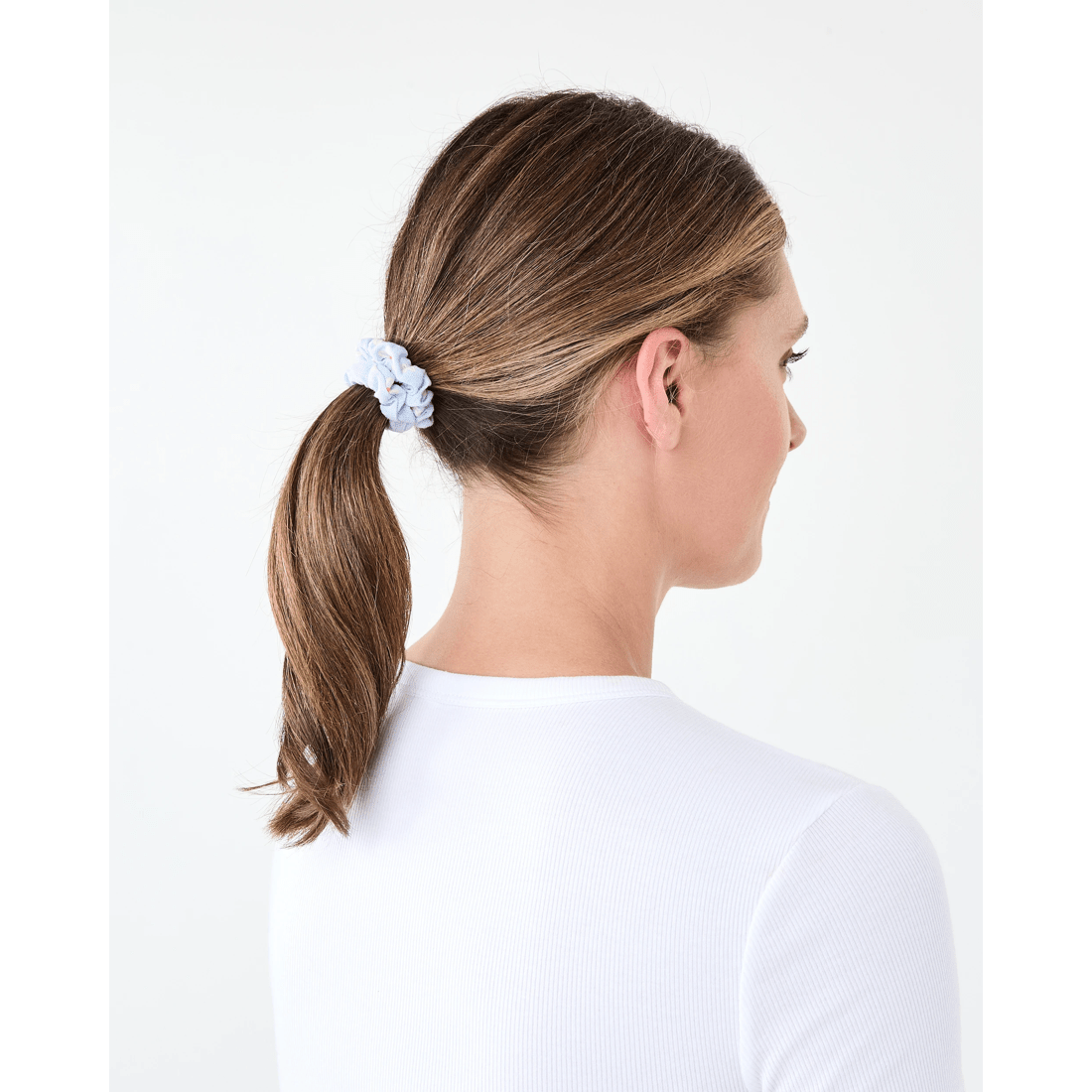 4 5 Pack Mini Broderie Hair Scrunchies, 4 of 5