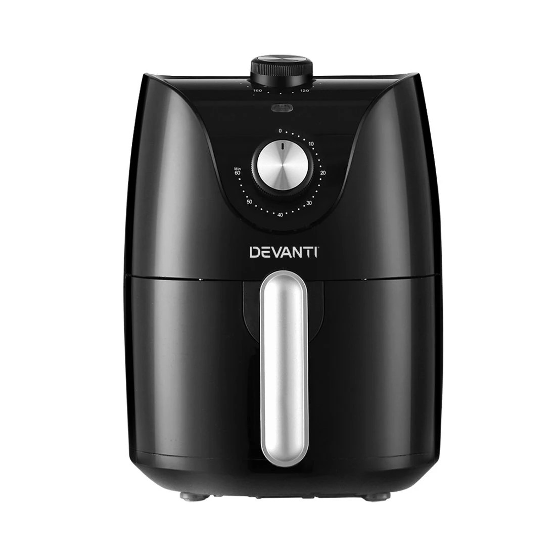 4 Devanti Air Fryer 2.5L Knob Fryers - Black, 4 of 7