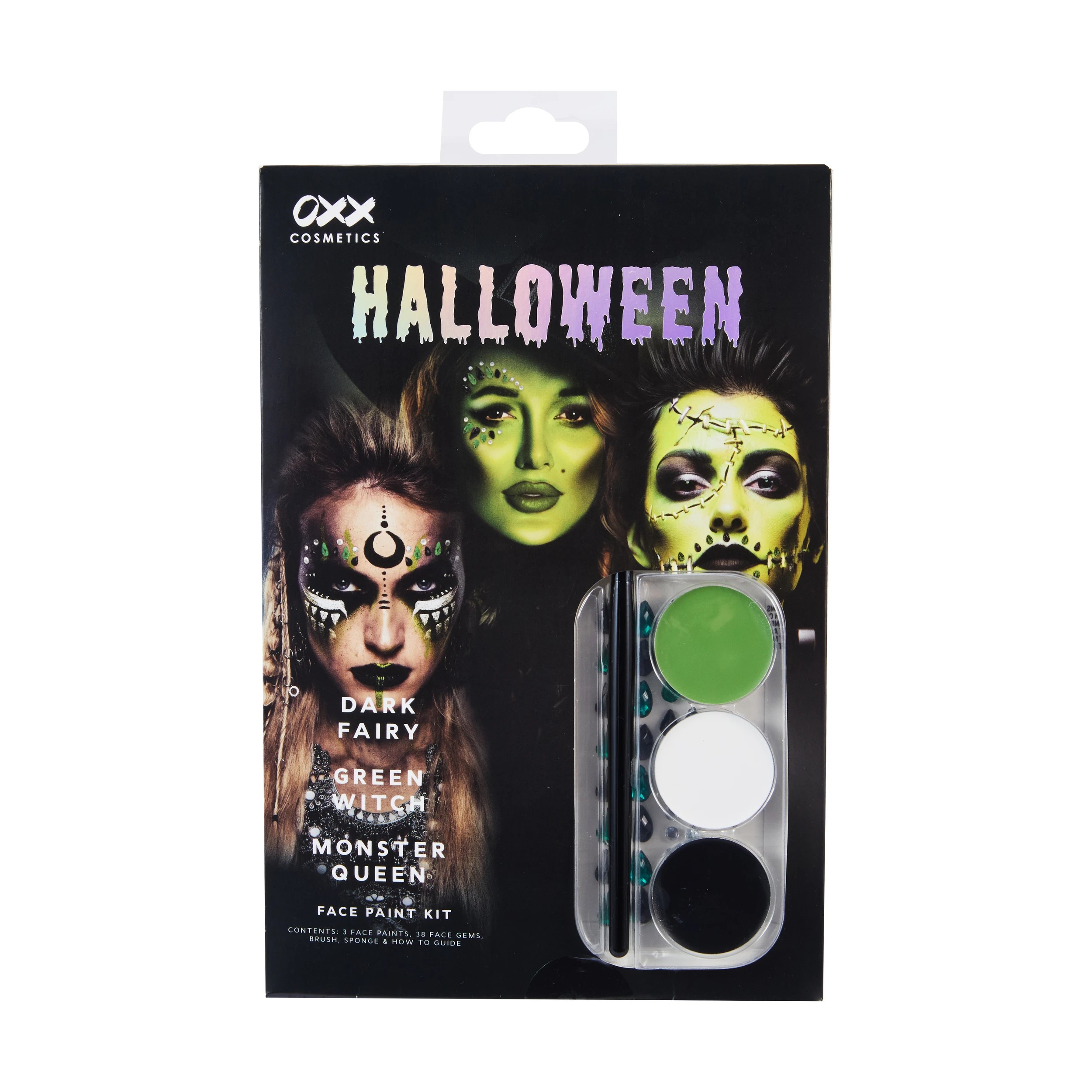 1 OXX Cosmetics 43 Piece Halloween Face Paint Kit, 1 of 5