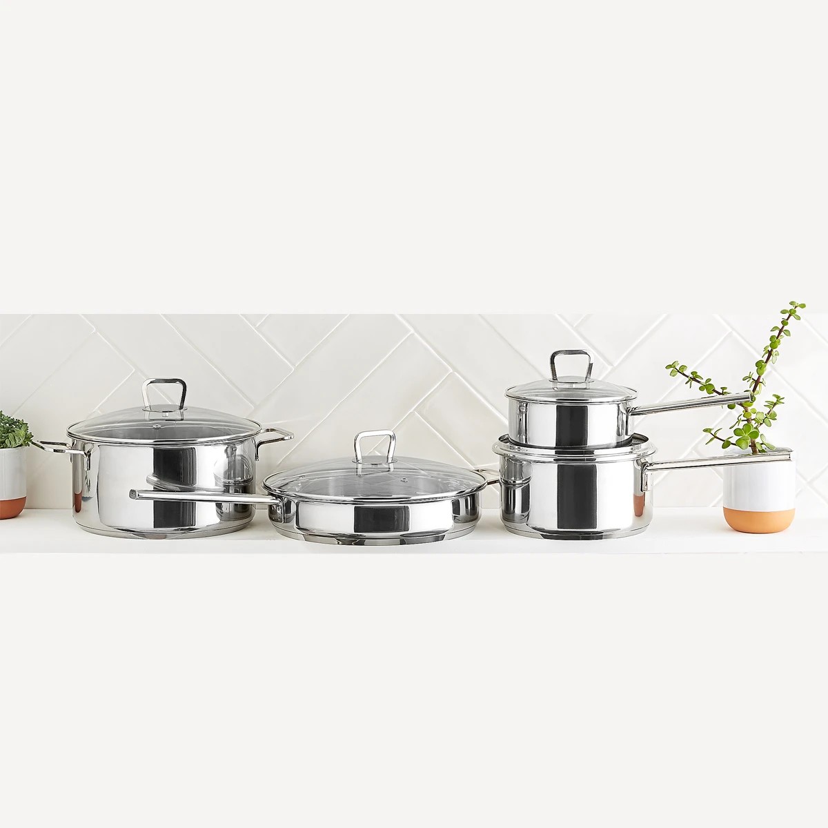 3 24cm Stainless Steel Casserole, 3 of 6