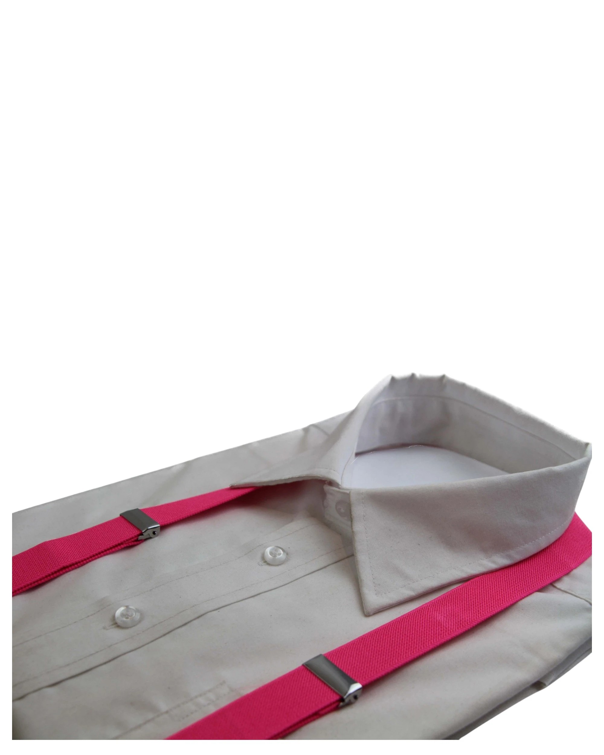 1 Zasel Mens Adjustable 85cm Suspenders - Pink, 1 of 1