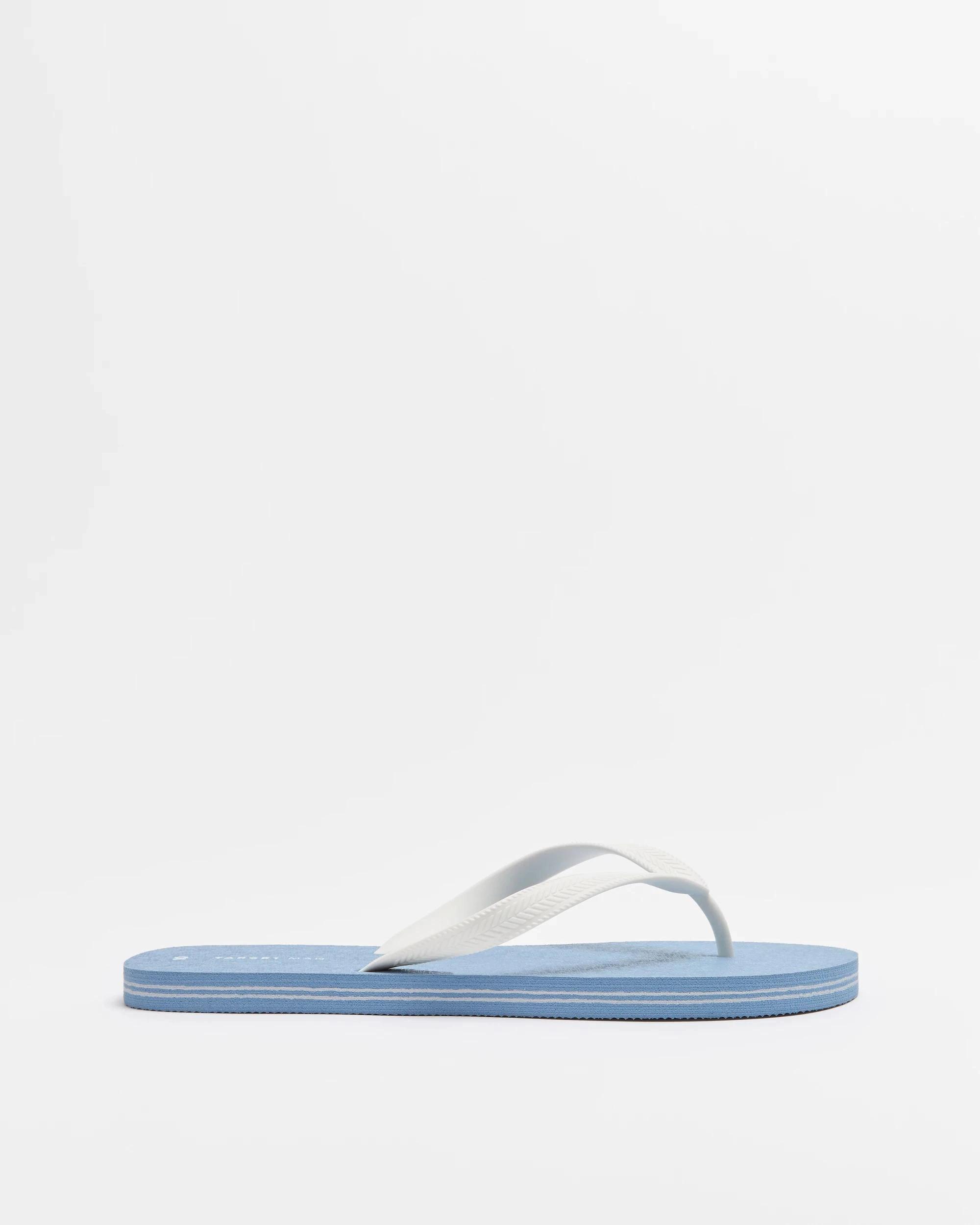 1 Target Man Mens Thongs - Maui BLUE, 1 of 3