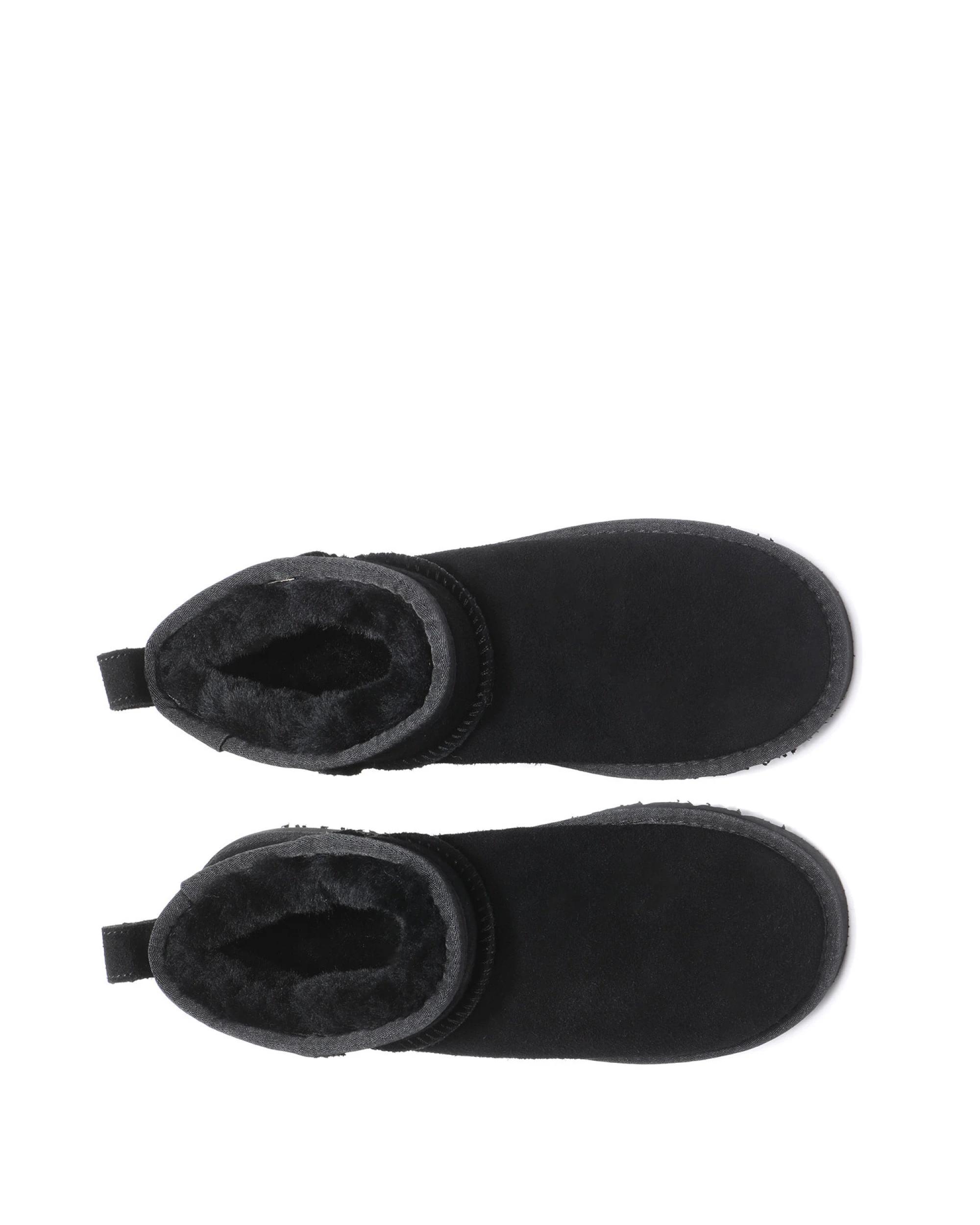 5 Australian Shepherd UGG Unisex Julia Cow Suede Boots BLACK, 5 of 5