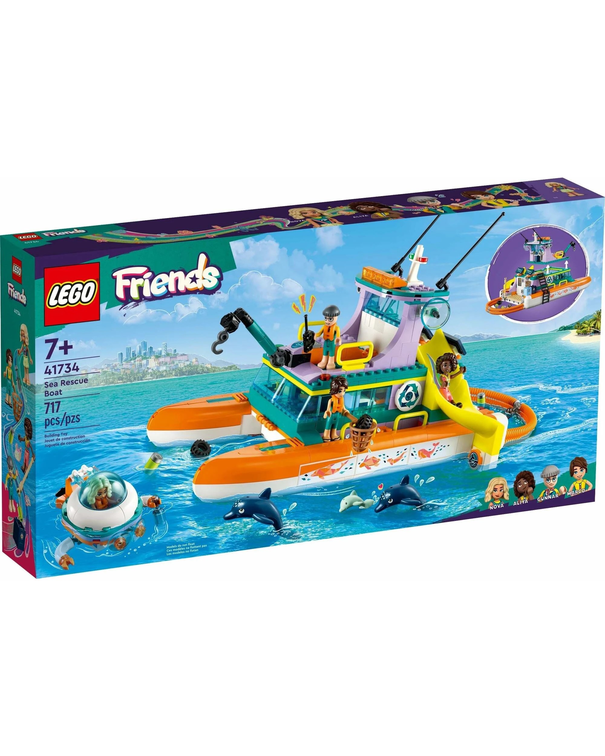 1 LEGO Friends Series 41734 Sea Rescue Boat, 1 of 5