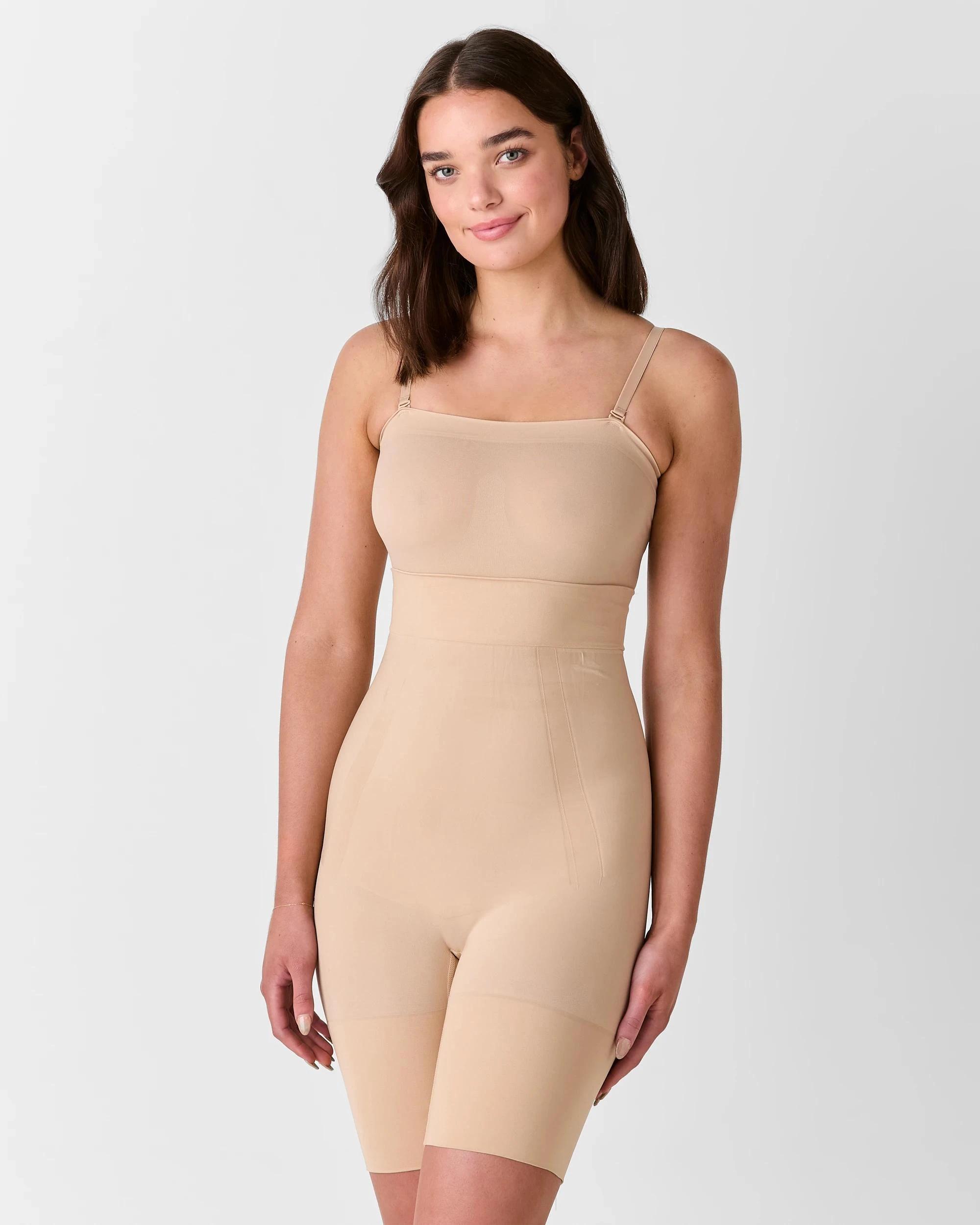 2 Target Woman Bonded High Waisted Shorts - Shapewear NUDE, 2 of 5