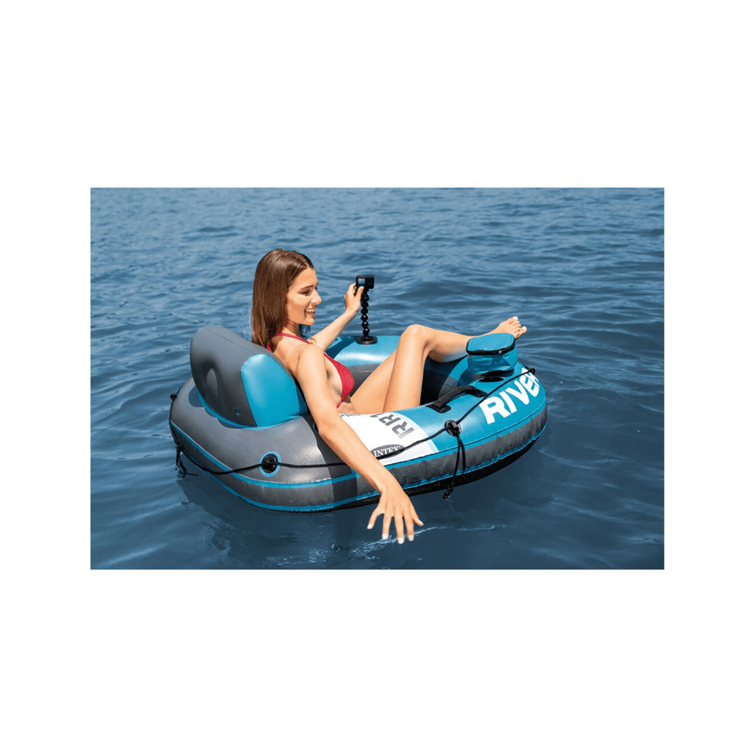 5 Intex River Run 1 Pro Inflatable Outdoor Water Tube Puncture Resistant - Multi, 5 of 9