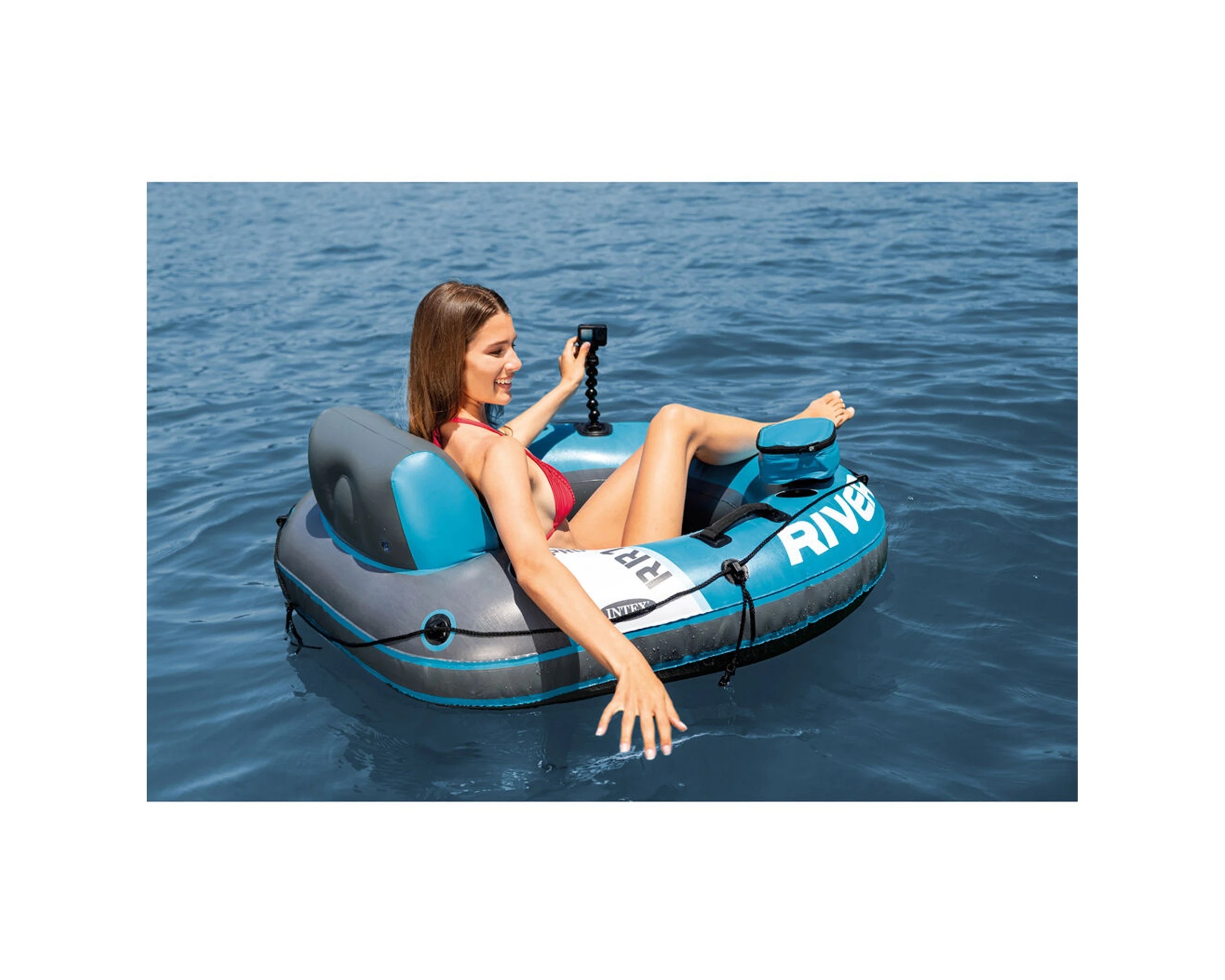 5 Intex River Run 1 Pro Inflatable Outdoor Water Tube Puncture Resistant - Multi, 5 of 9