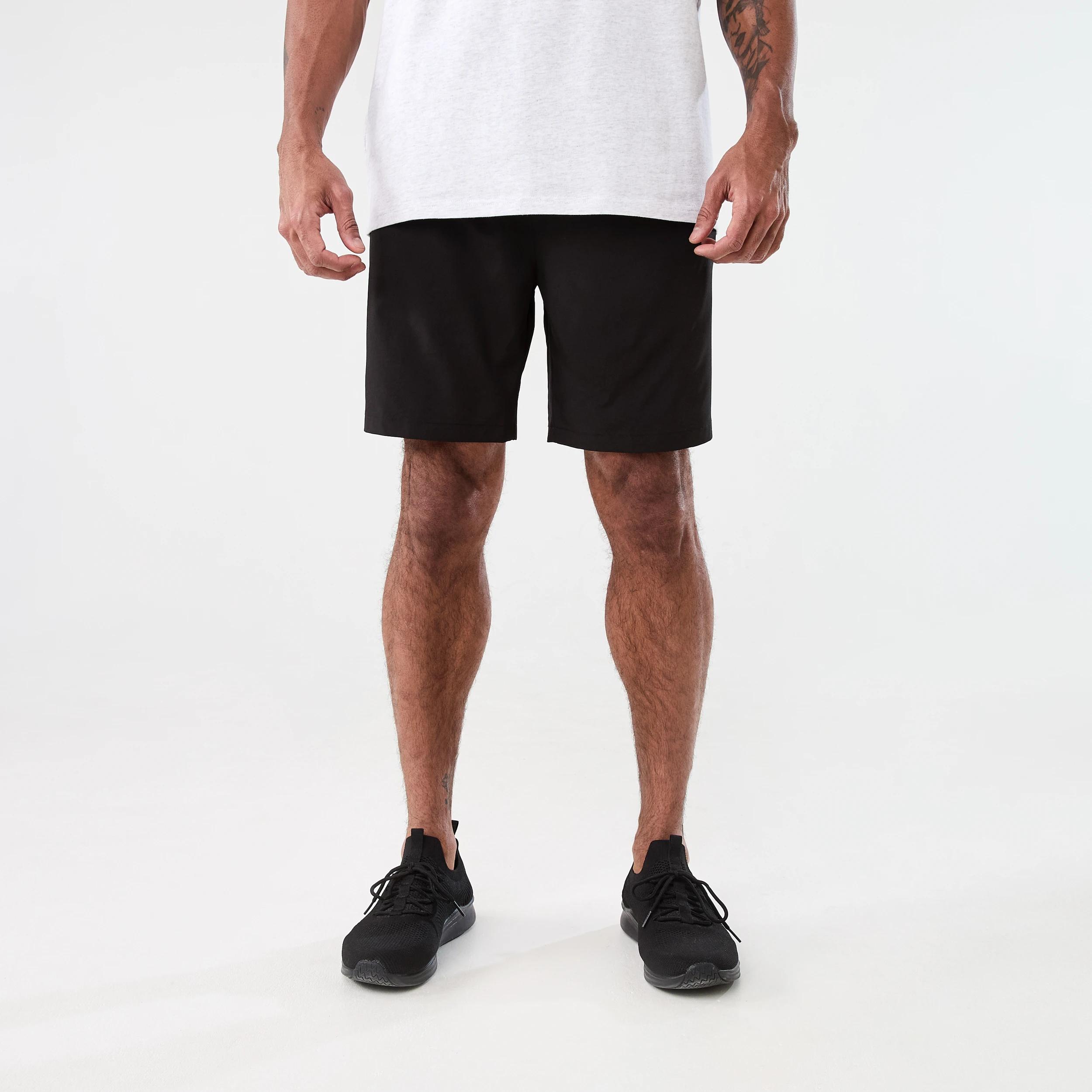 6 Active Mens Gym Shorts BLACK, 6 of 7