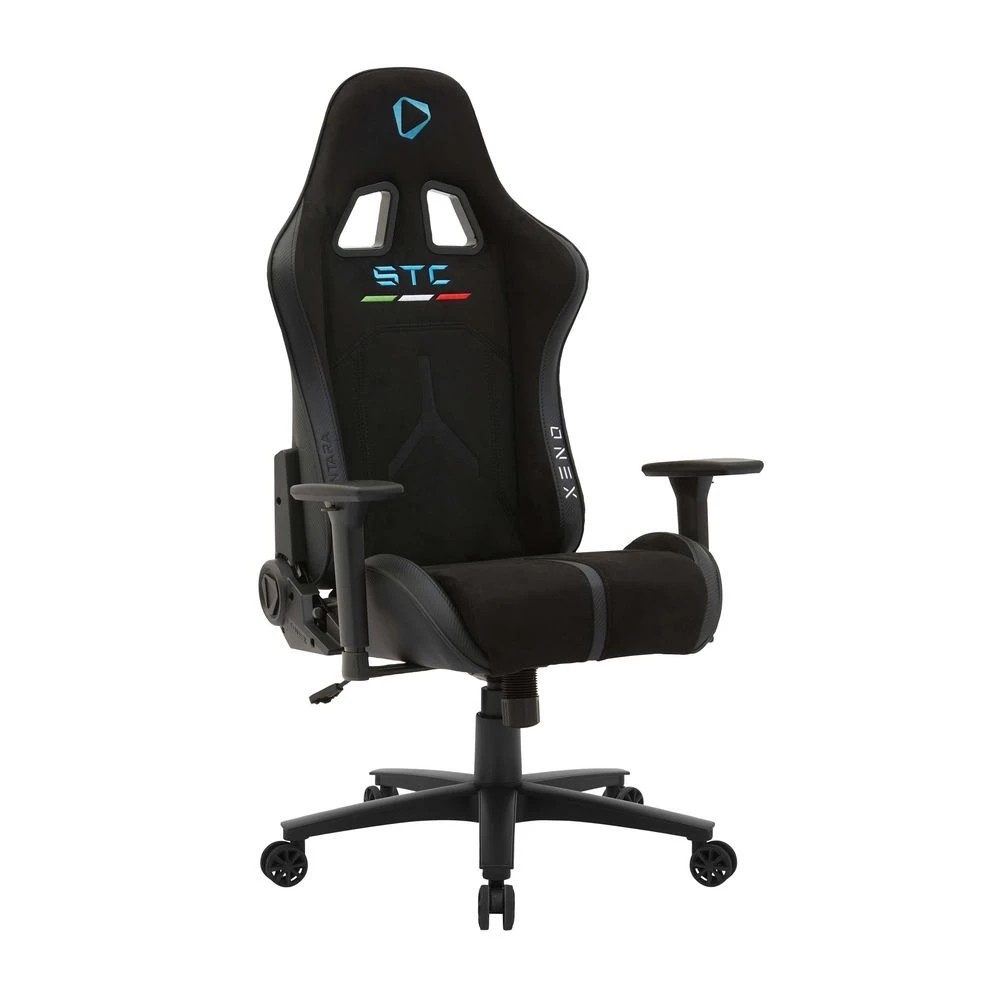2 ONEX STC Alcantara Gaming Chair Black Ergonomic Chairs and Desk Chairs, 2 of 8