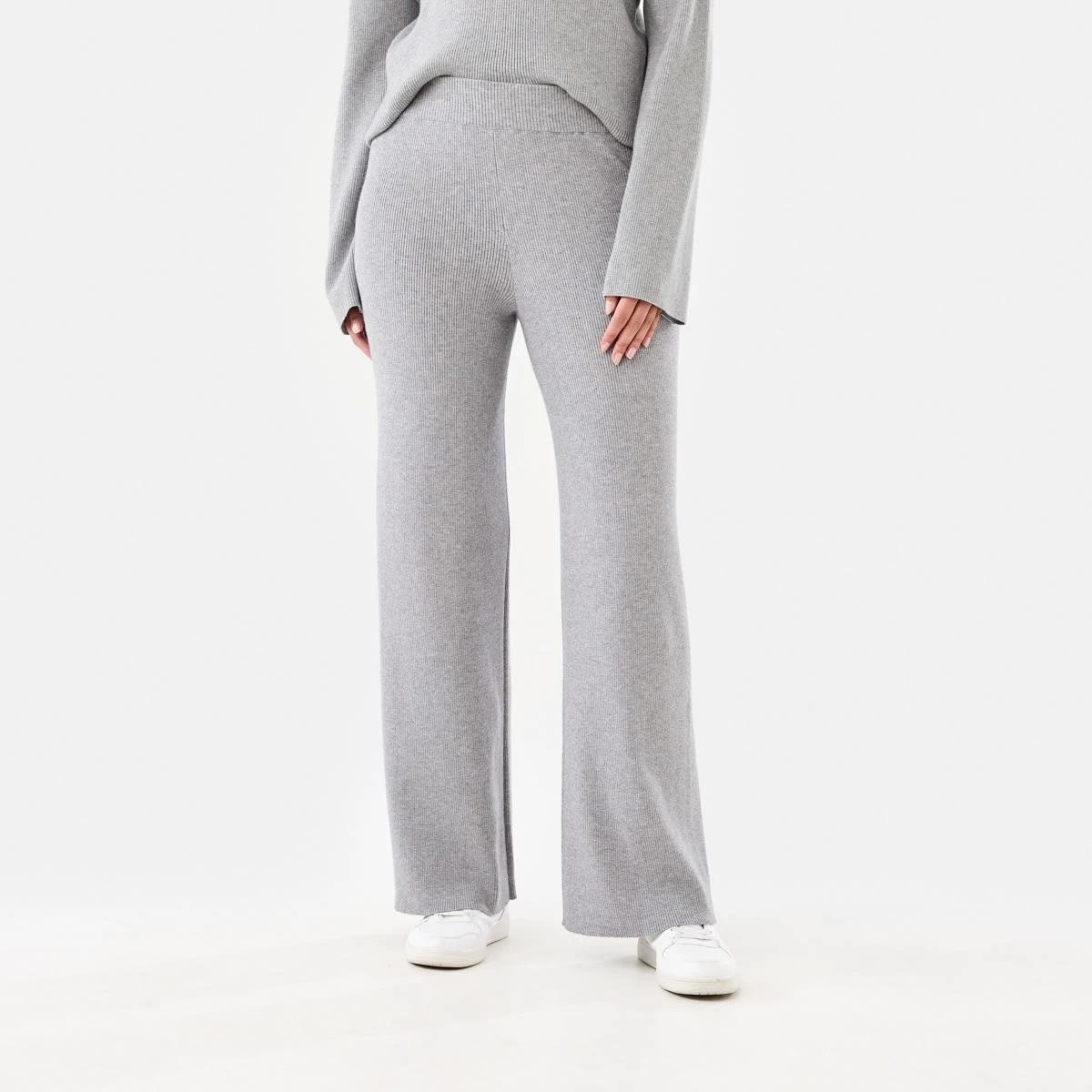 1 True Knit Rib Pants Grey Marle, 1 of 4